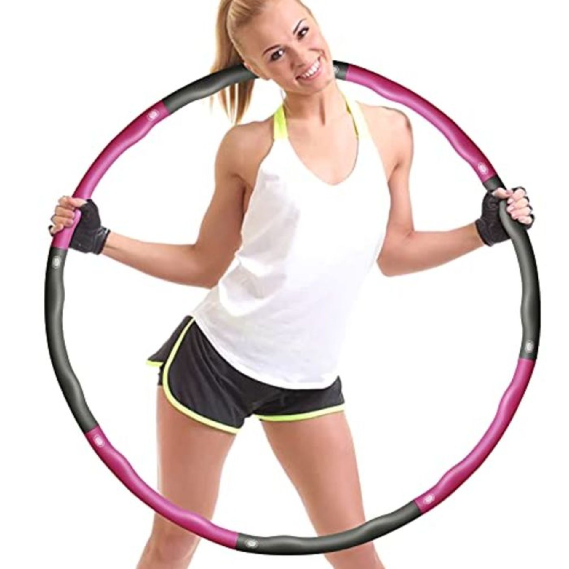 Toxin Hula Hoop Reifen, 8 Abnehmbarer Fitness Reifen Hula Hoop FaltÃ¼bungsmassage Sc