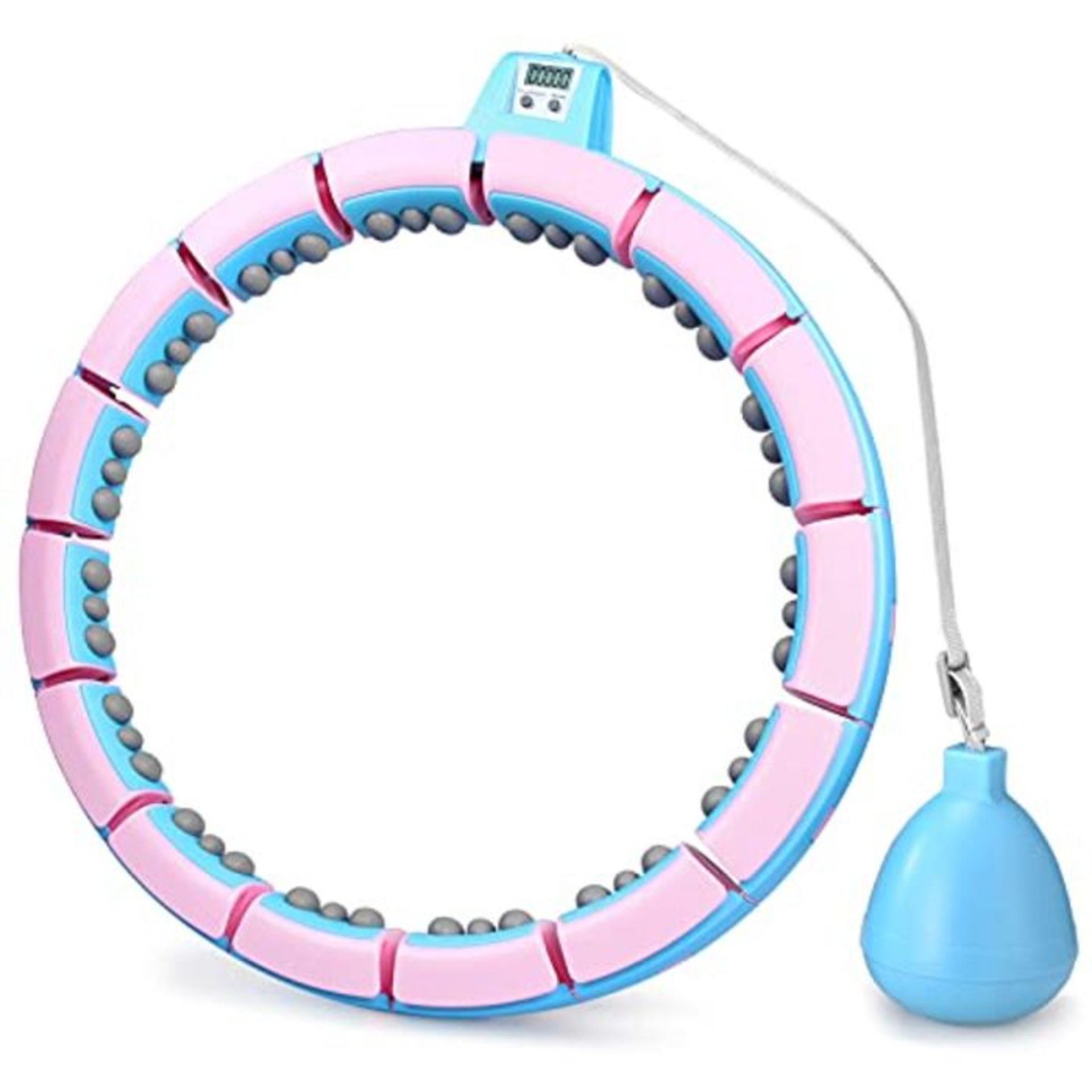 Lineluck Smart Hula Hoop with Counter, Hula Hoop Fitness Hoop Not Falling with Massage