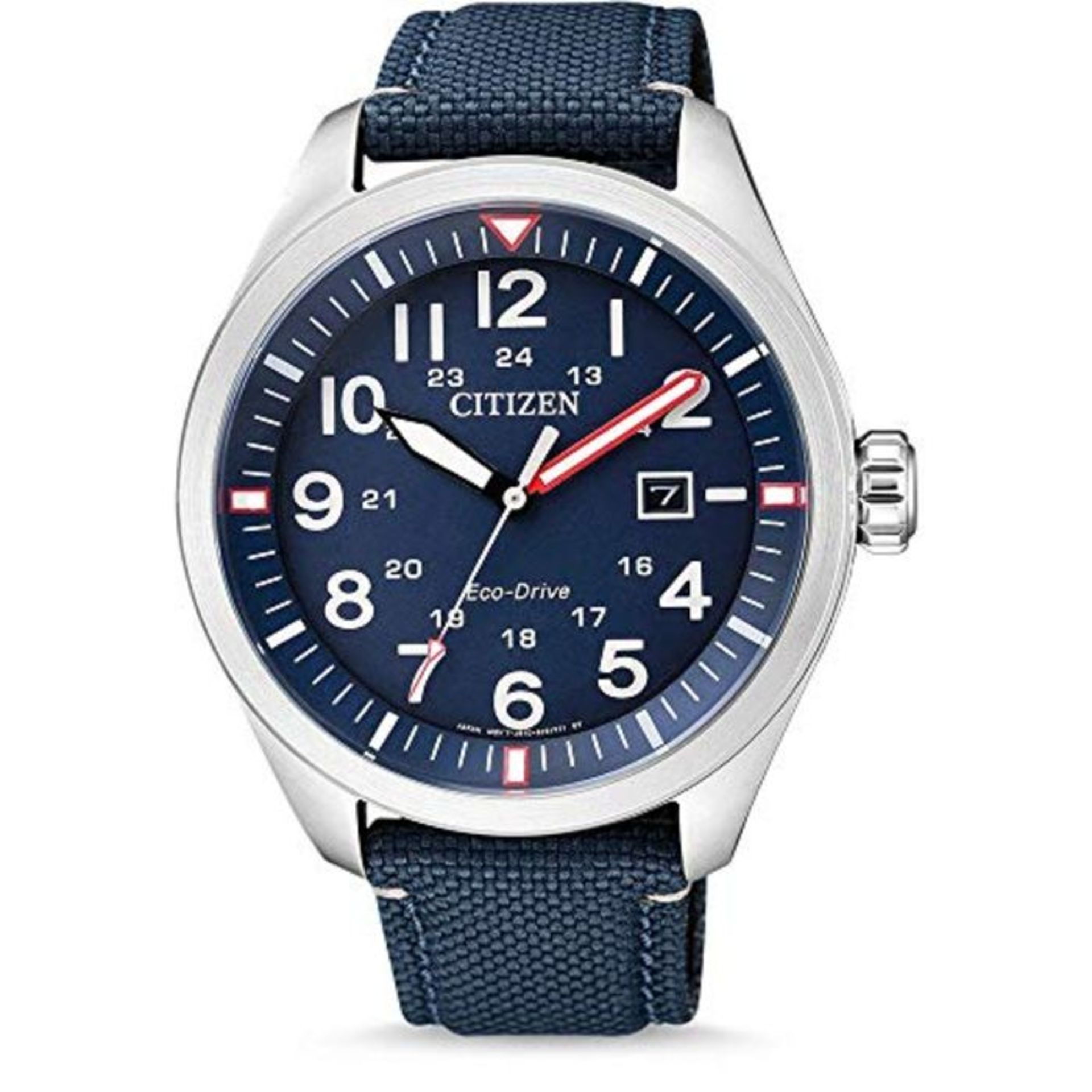 RRP £119.00 Citizen Herren Analog Quarz Uhr mit Nylon Armband AW5000-16L