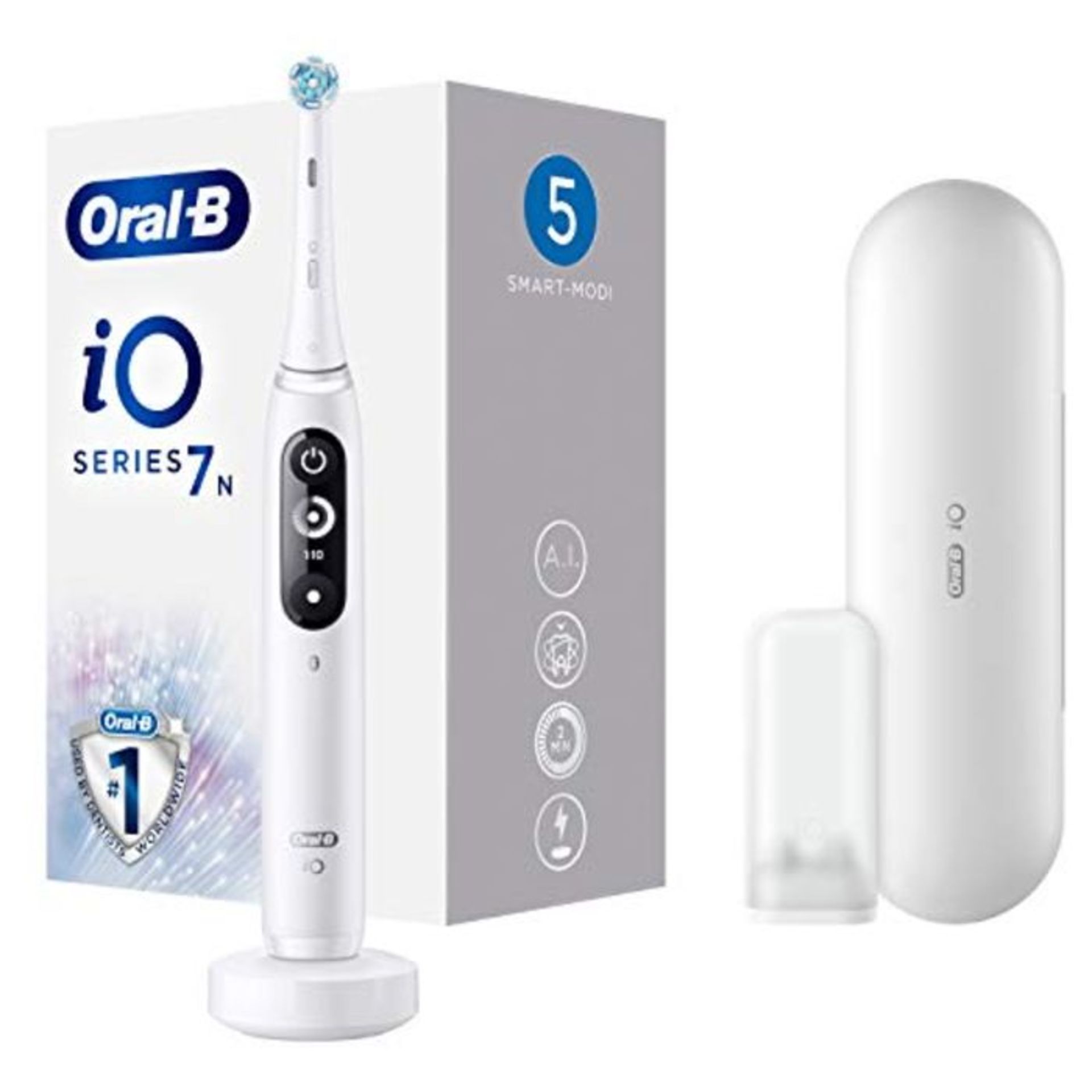 RRP £143.00 Oral-B iO 7 Elektrische Zahnb?rste/Electric Toothbrush mit revolution?rer Magnet-Techn