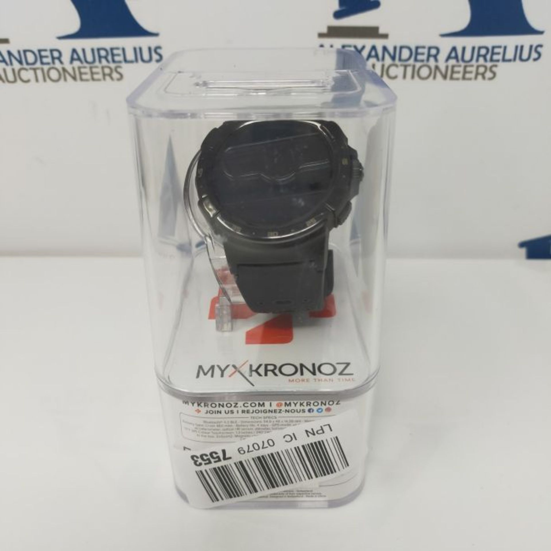 RRP £70.00 MyKronoz ZE Sport2 Smartwatch black - Image 2 of 3