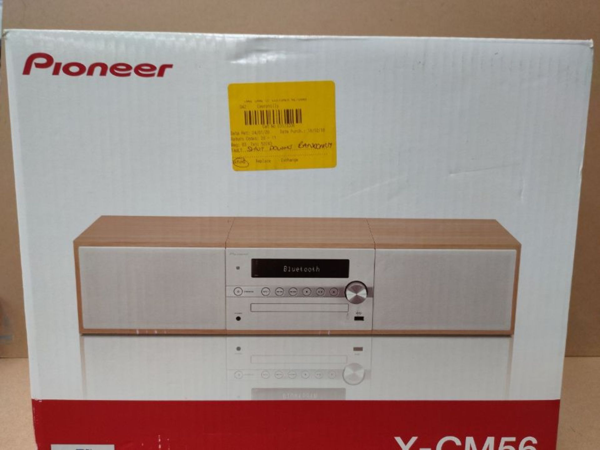 RRP £167.00 Pioneer X-Cm56-W White Hifi Micro Chain - 30W - Cd - Fm/Am - USB - Aux In - Bluetooth - Image 2 of 3