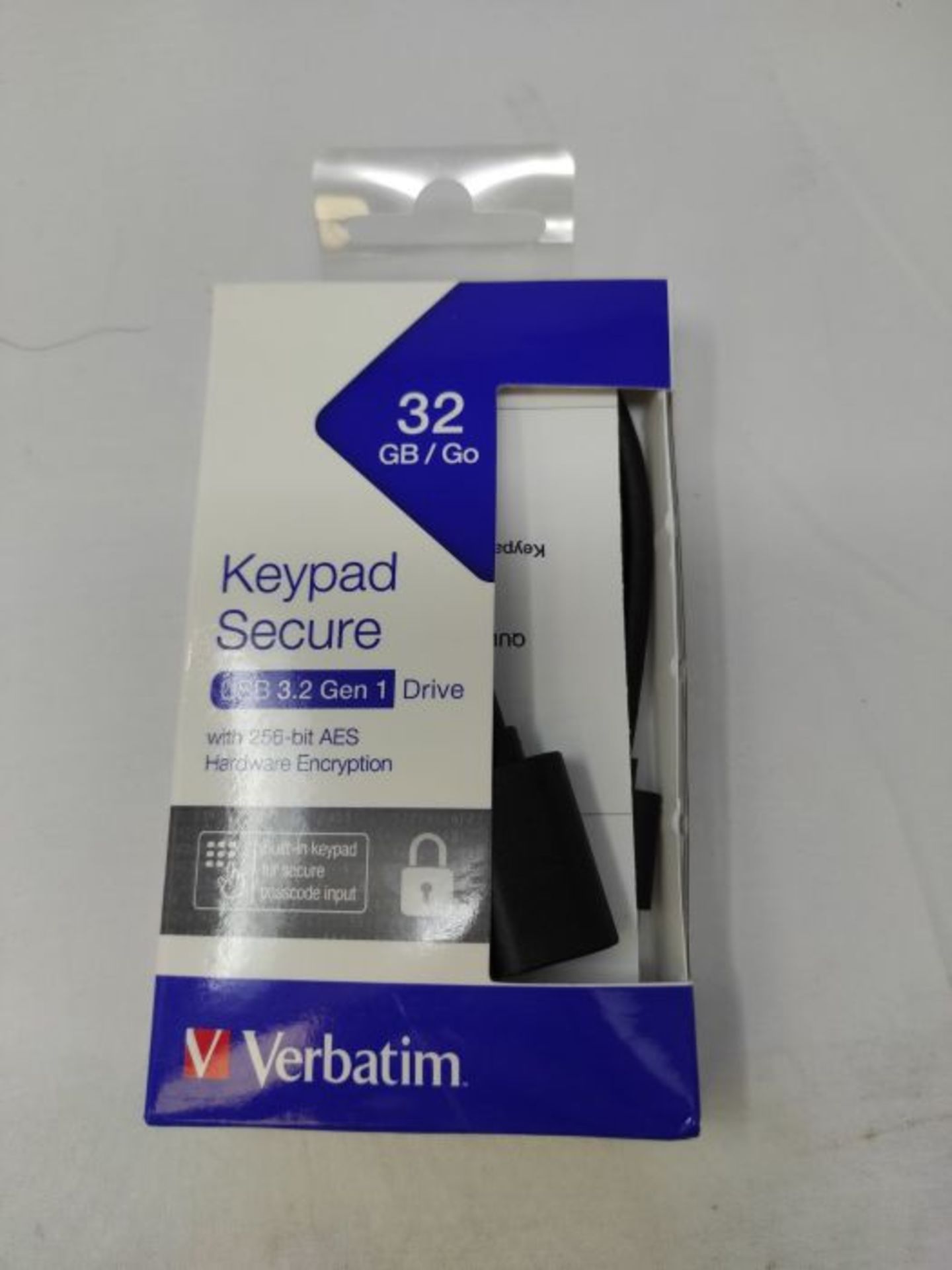 VERBATIM 49427 Keypad Secure USB-Stick I USB-3.2 Gen 1 I 32GB I Speicherstick mit Pass - Image 2 of 3