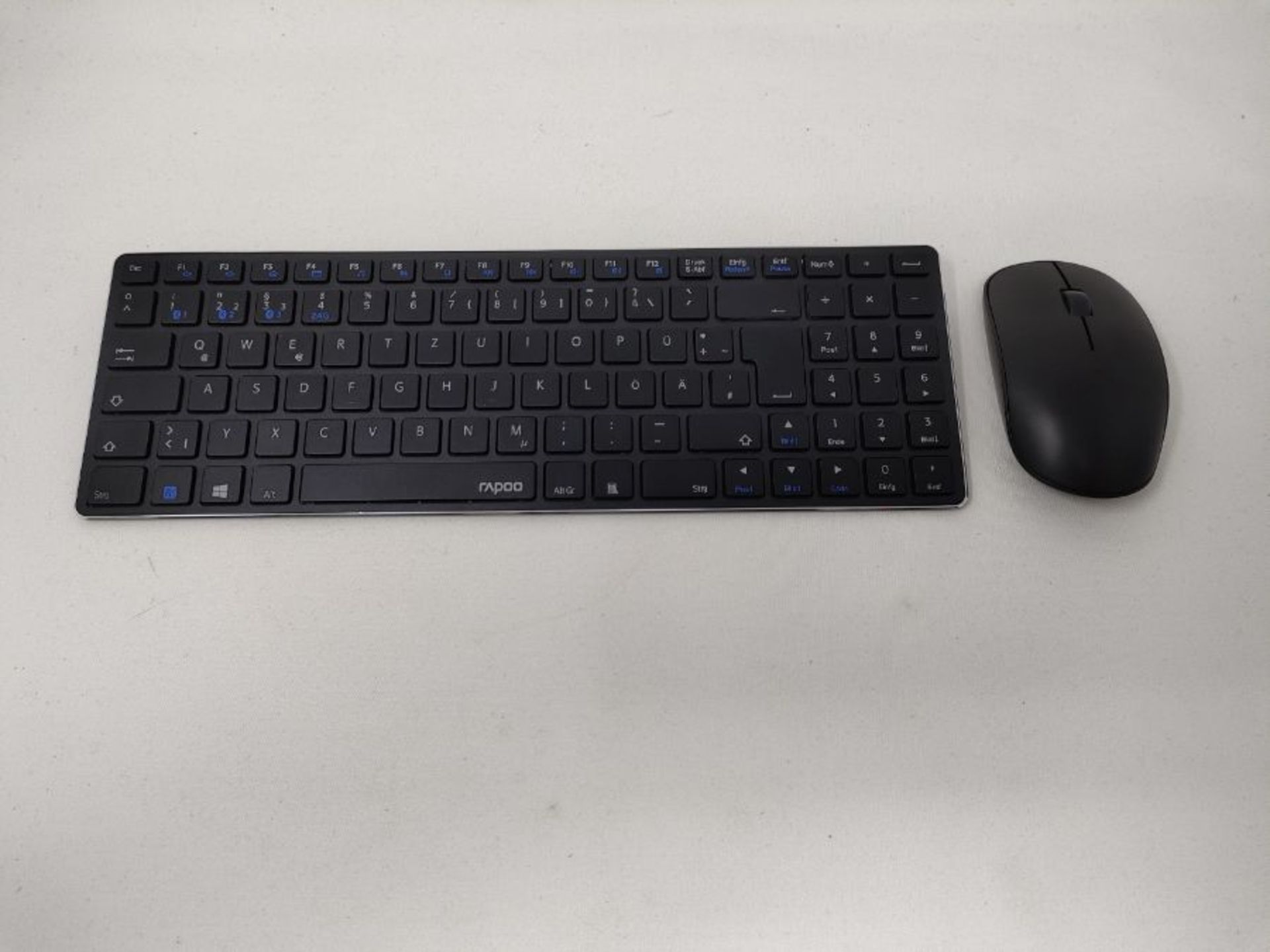 Rapoo 9300M kabelloses ultraschlankes Deskset, Tastatur und Maus, Multi-Mode (Bluetoot - Image 3 of 3