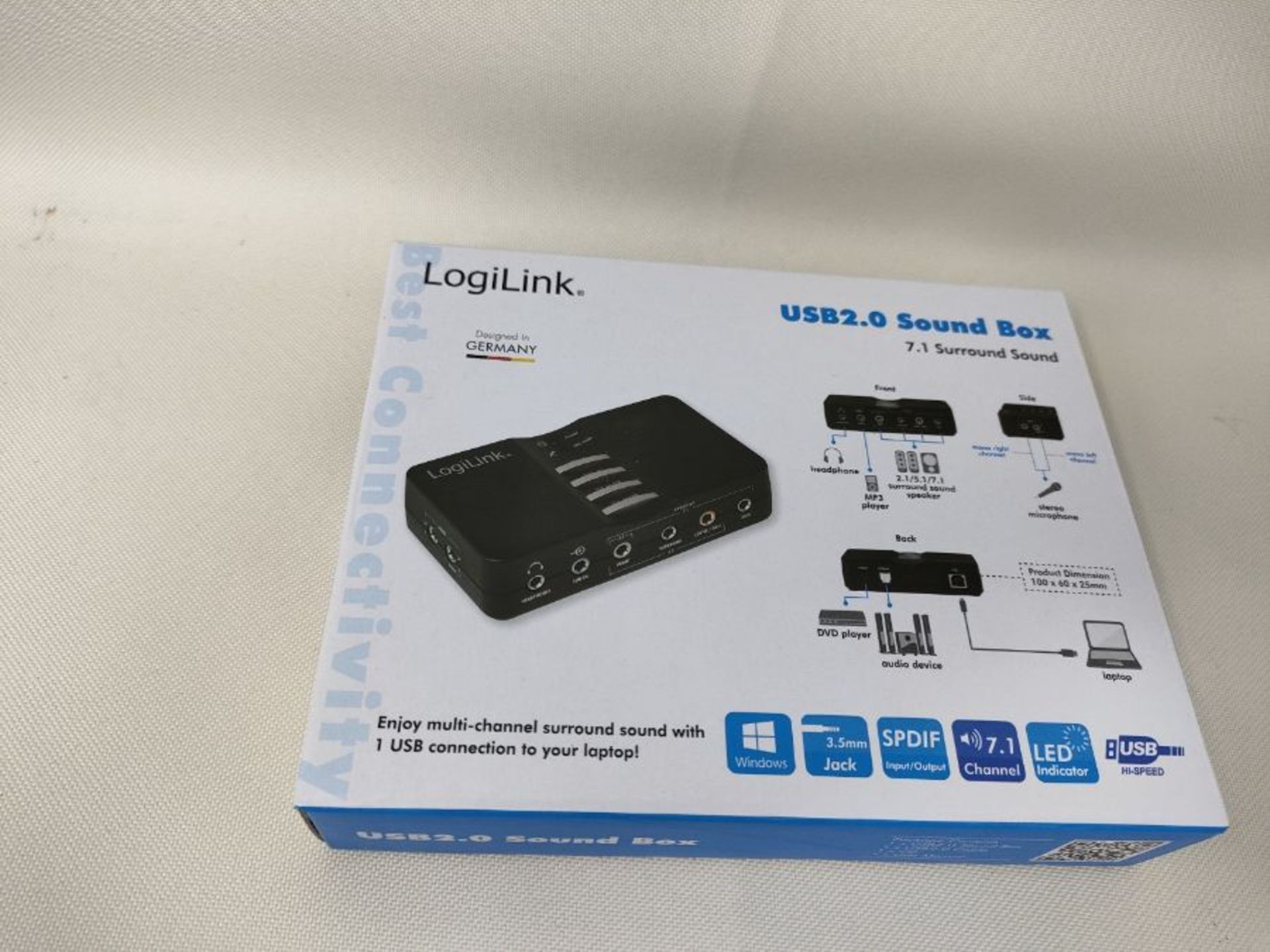 Logilink USB 2.0 7.1 Channel Sound Box - Image 2 of 3