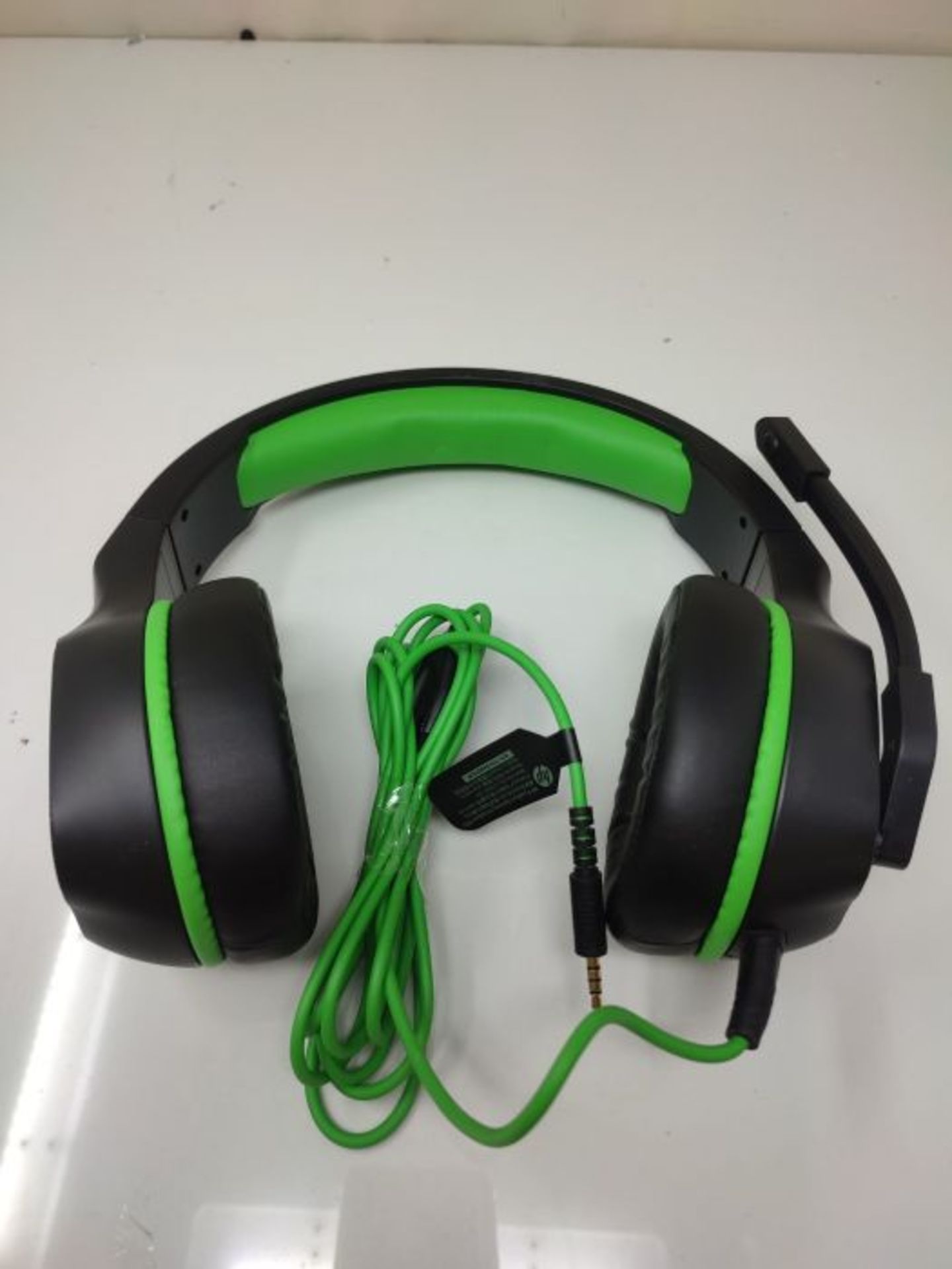 HP Pavilion Gaming Green Headset 400 - Padded Headset with Adjustable Mic and Control - Image 3 of 3