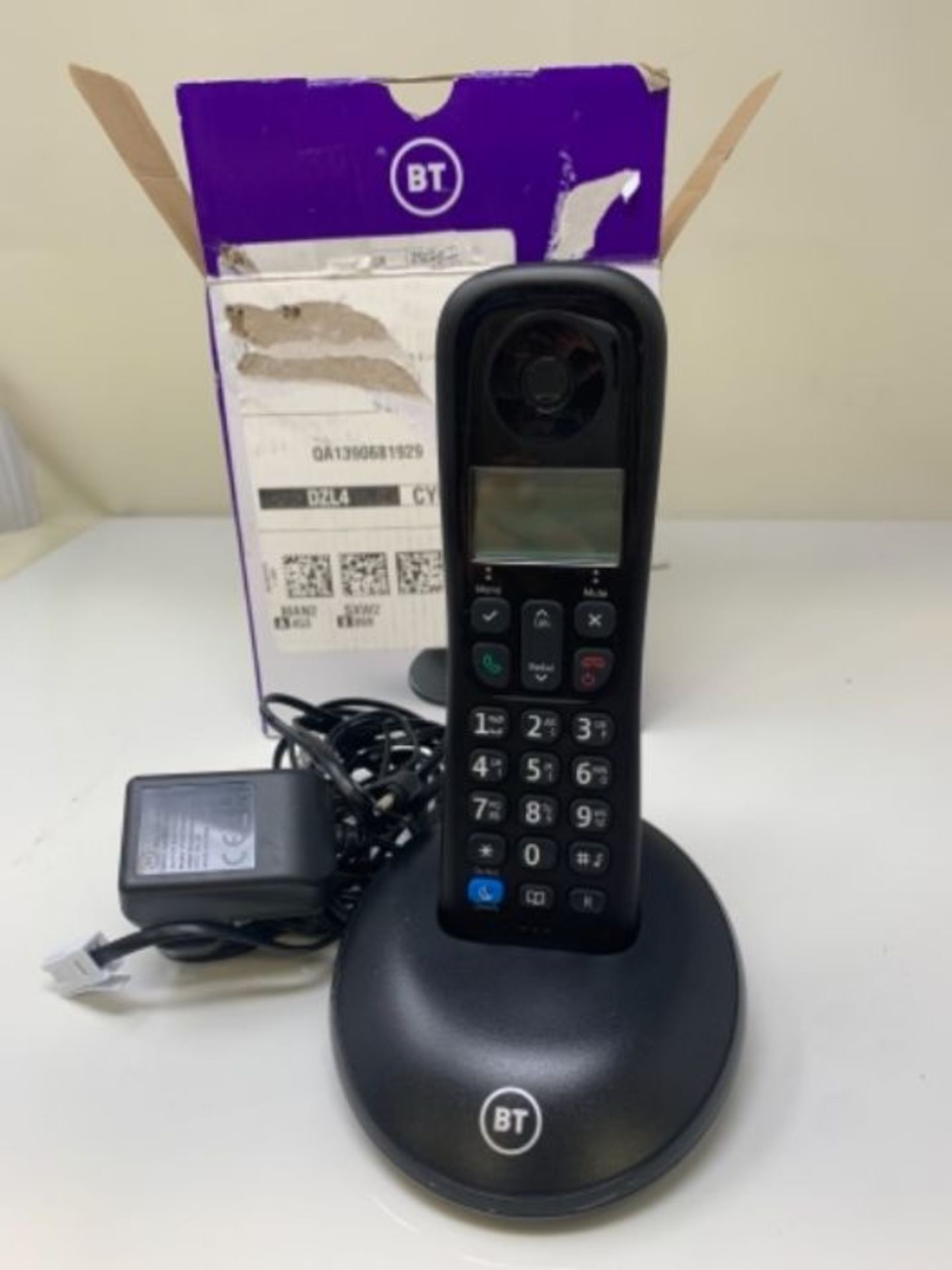 BT Everyday Cordless Home Phone with Basic Call Blocking, Single Handset Pack, Black - Image 3 of 3