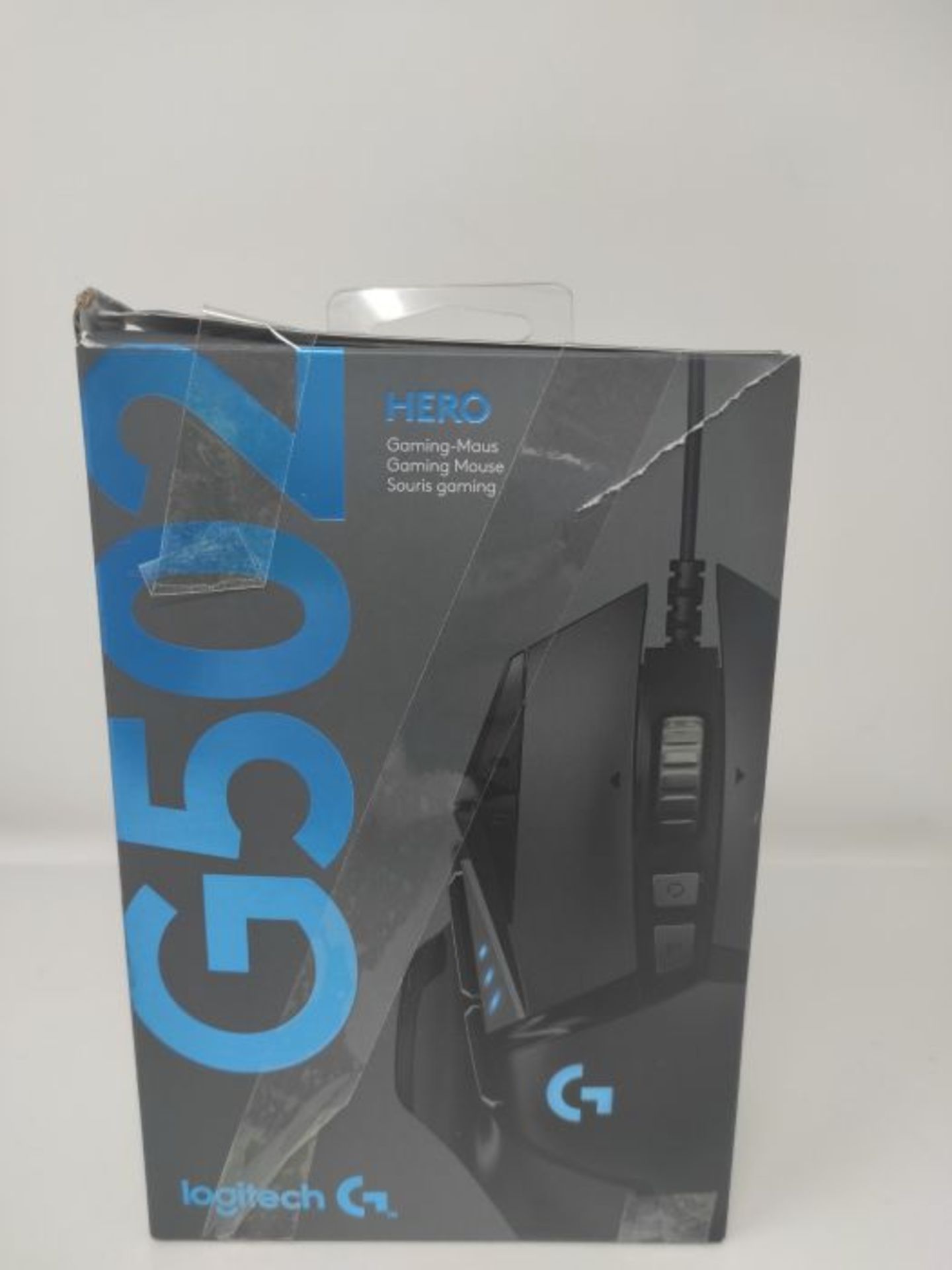 RRP £59.00 Logitech G502 HERO High-Performance Gaming-Maus mit HERO 25K DPI optischem Sensor, RGB - Image 2 of 3