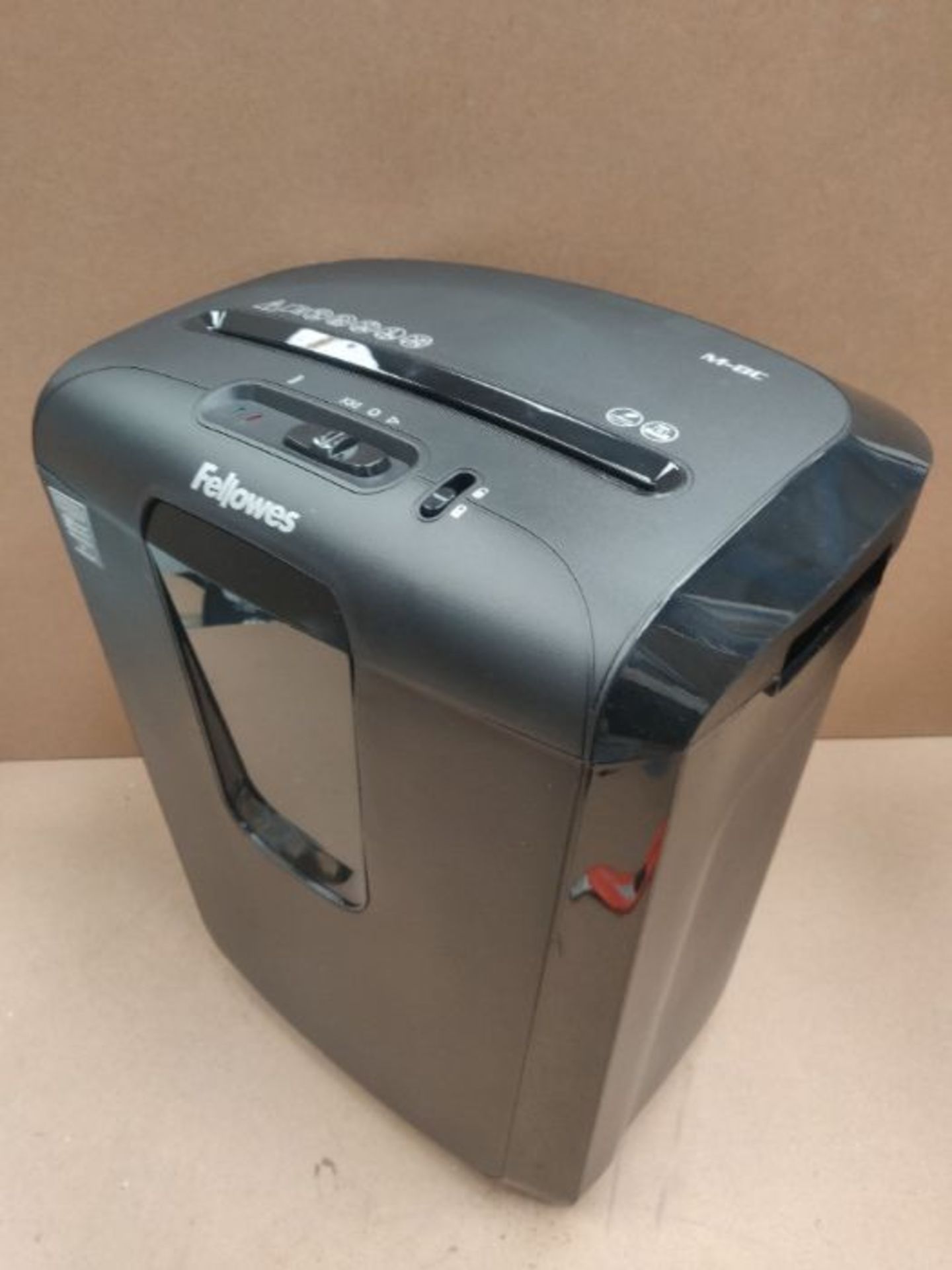 Fellowes Powershred M-8C 8 Sheet Cross Cut Personal Shredder with Safety Lock - Image 2 of 2