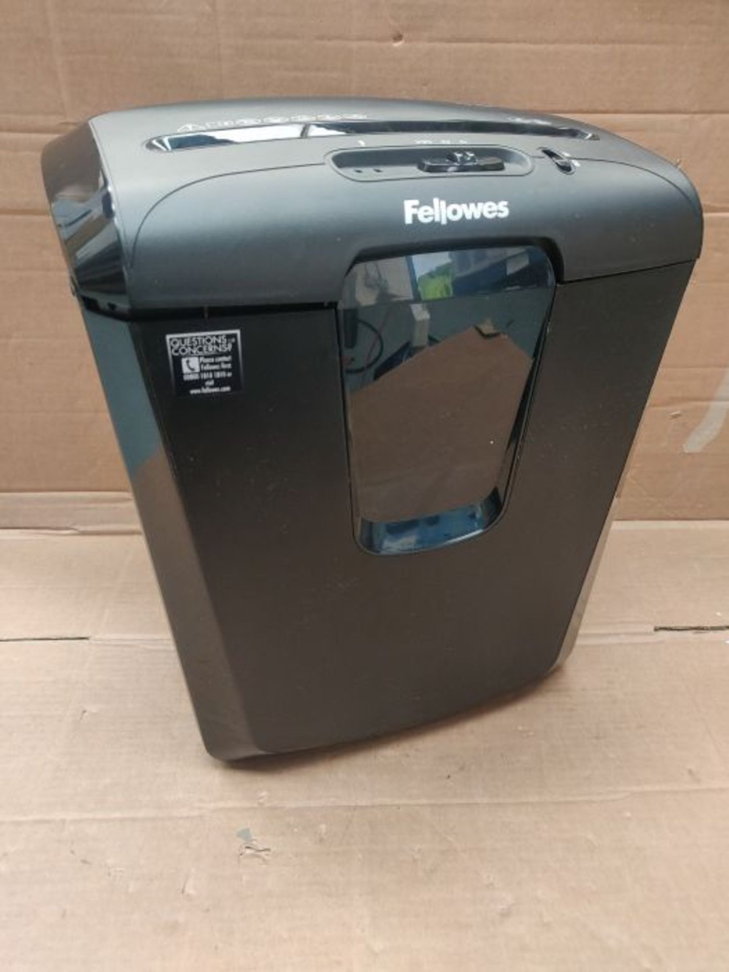 RRP £54.00 Fellowes Powershred M-8C 8 Sheet Cross Cut Personal Shredder with Safety Lock - Image 3 of 3