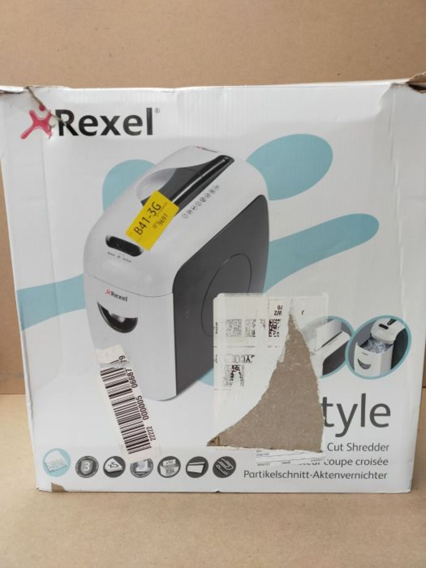 Rexel 2101942UK Style 5 Sheet Manual Cross Cut Shredder for Home or Small Office Use,