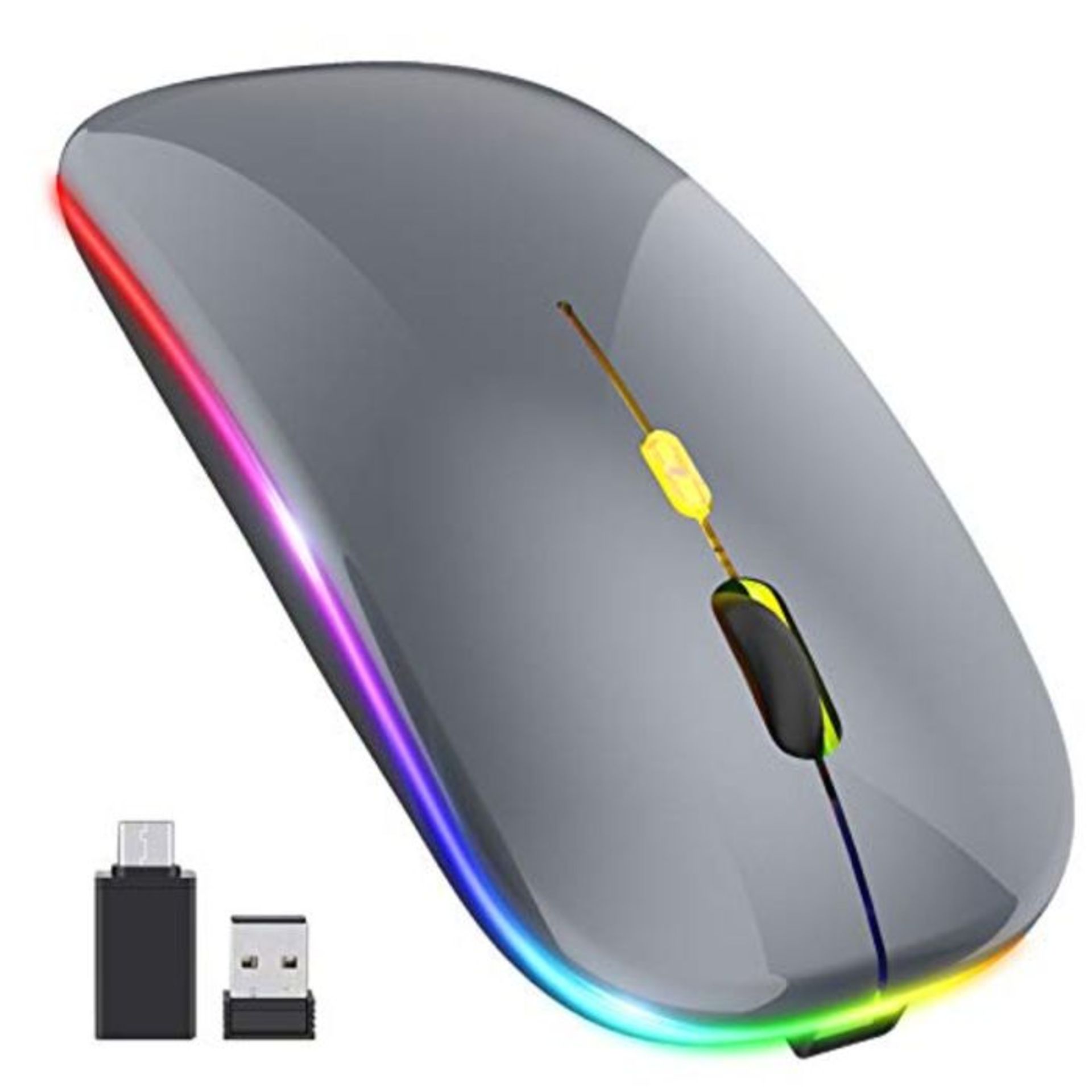 [CRACKED] Pasonomi Wireless Rechargeable LED PC Mouse, Quiet Wireless Mouse, Laptop Mo