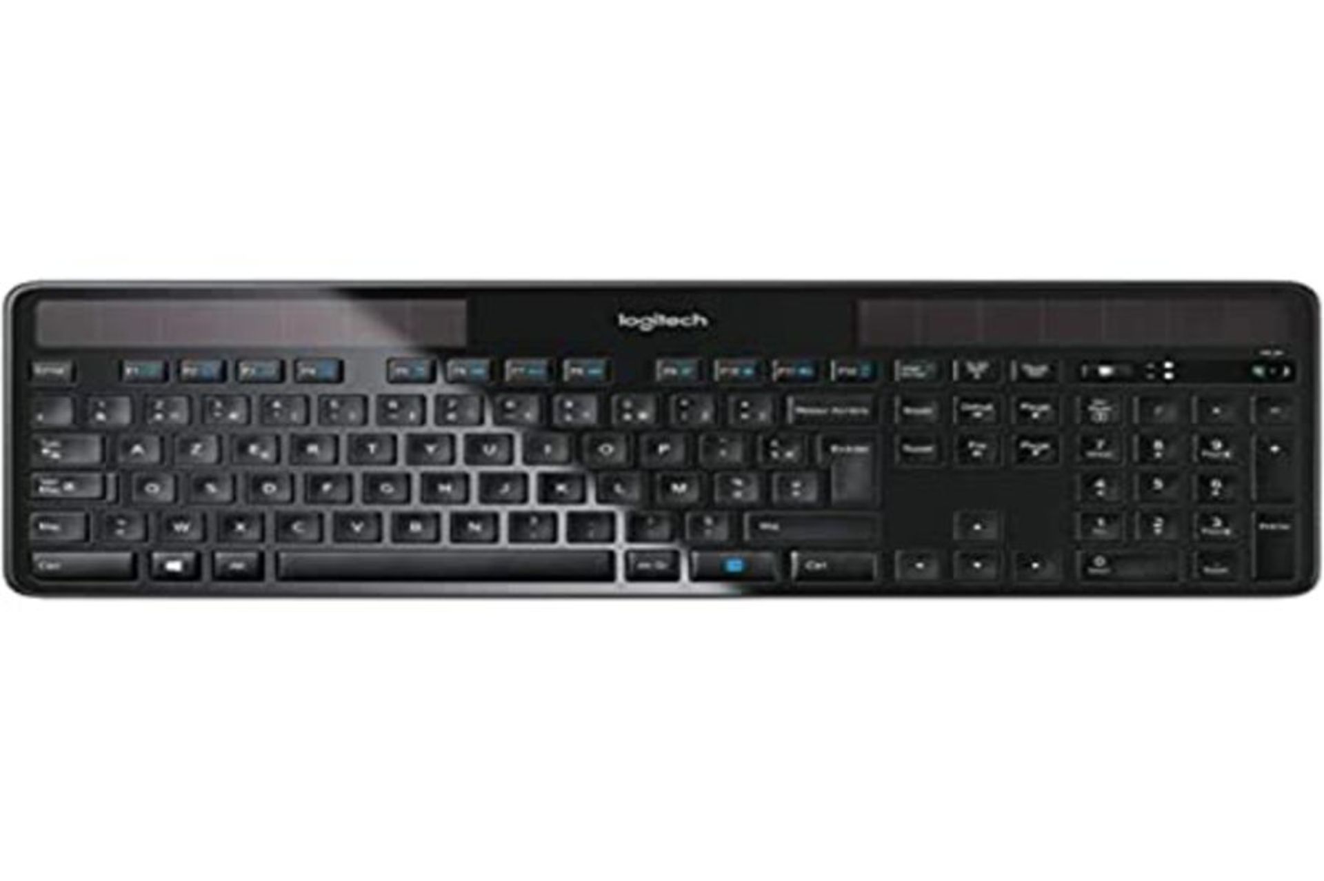 RRP £85.00 Logitech K750 Clavier Sans Fil Solaire pour Windows, Sans Fil 2,4GHz avec Récepteur U