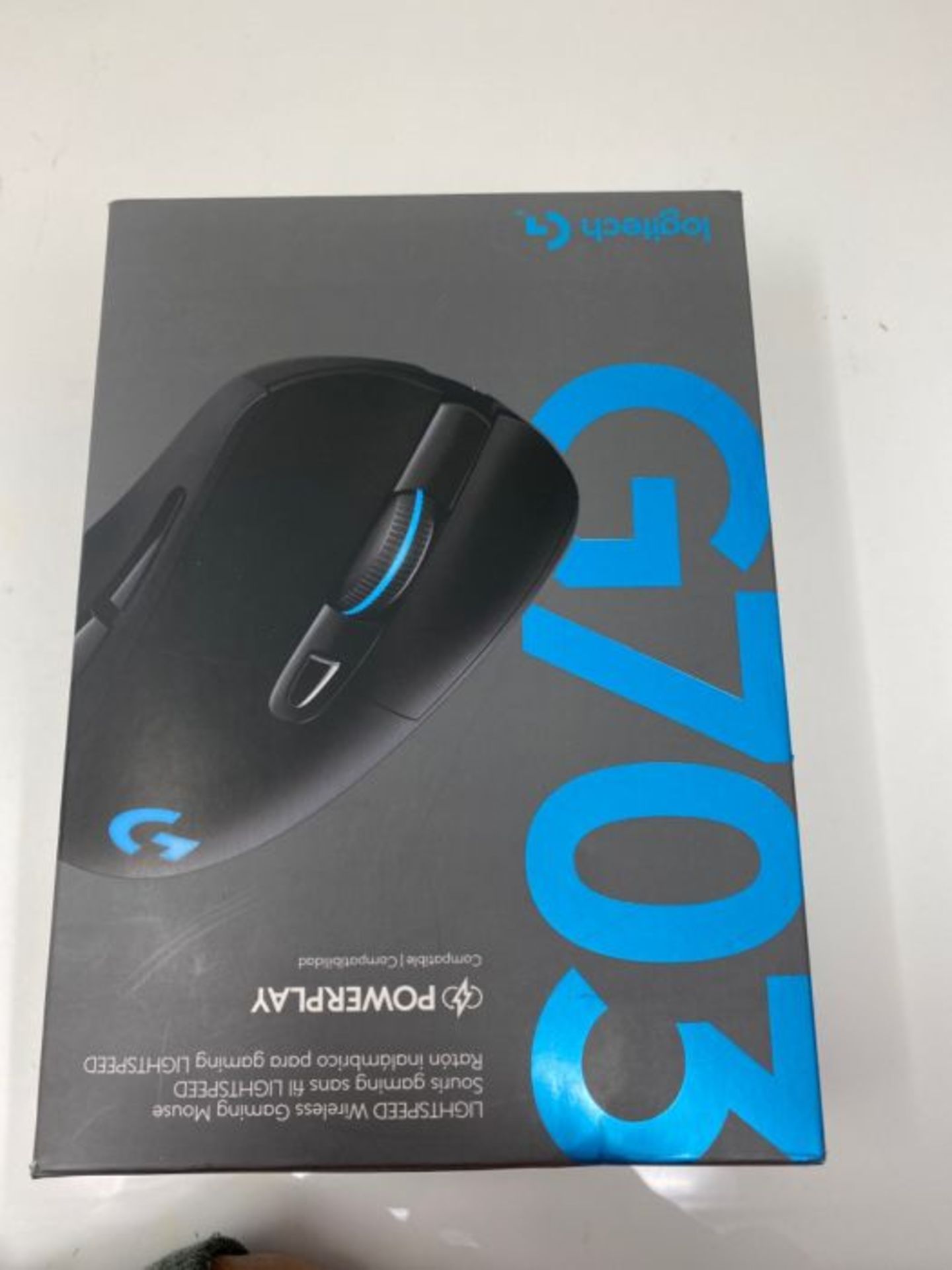 RRP £77.00 Logitech G703 LIGHTSPEED Wireless Gaming Mouse, 12000 DPI, RGB, Lightweight, 6 Program - Image 2 of 3