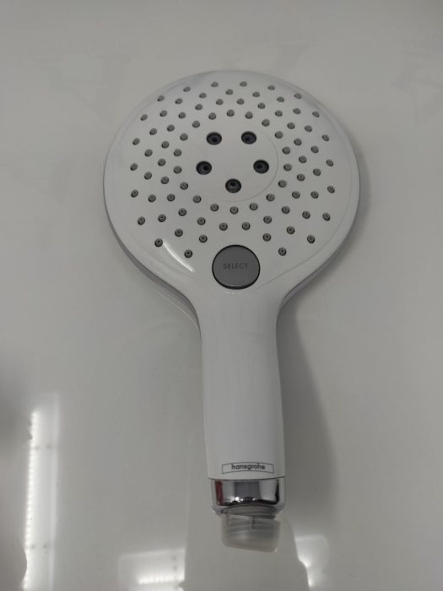 RRP £82.00 hansgrohe Raindance Select S 150 water saving Hand Shower, 3 spray modes, 9 l/min, whi - Image 3 of 3