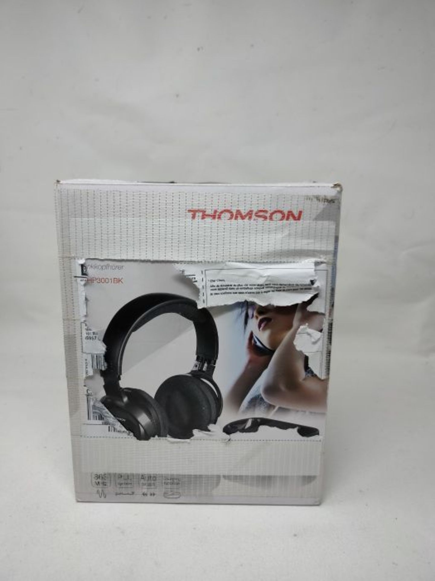 RRP £58.00 Thomson WHP 3001 Wireless Headphones for Portable Music Players 863 MHz, Black - Image 2 of 6