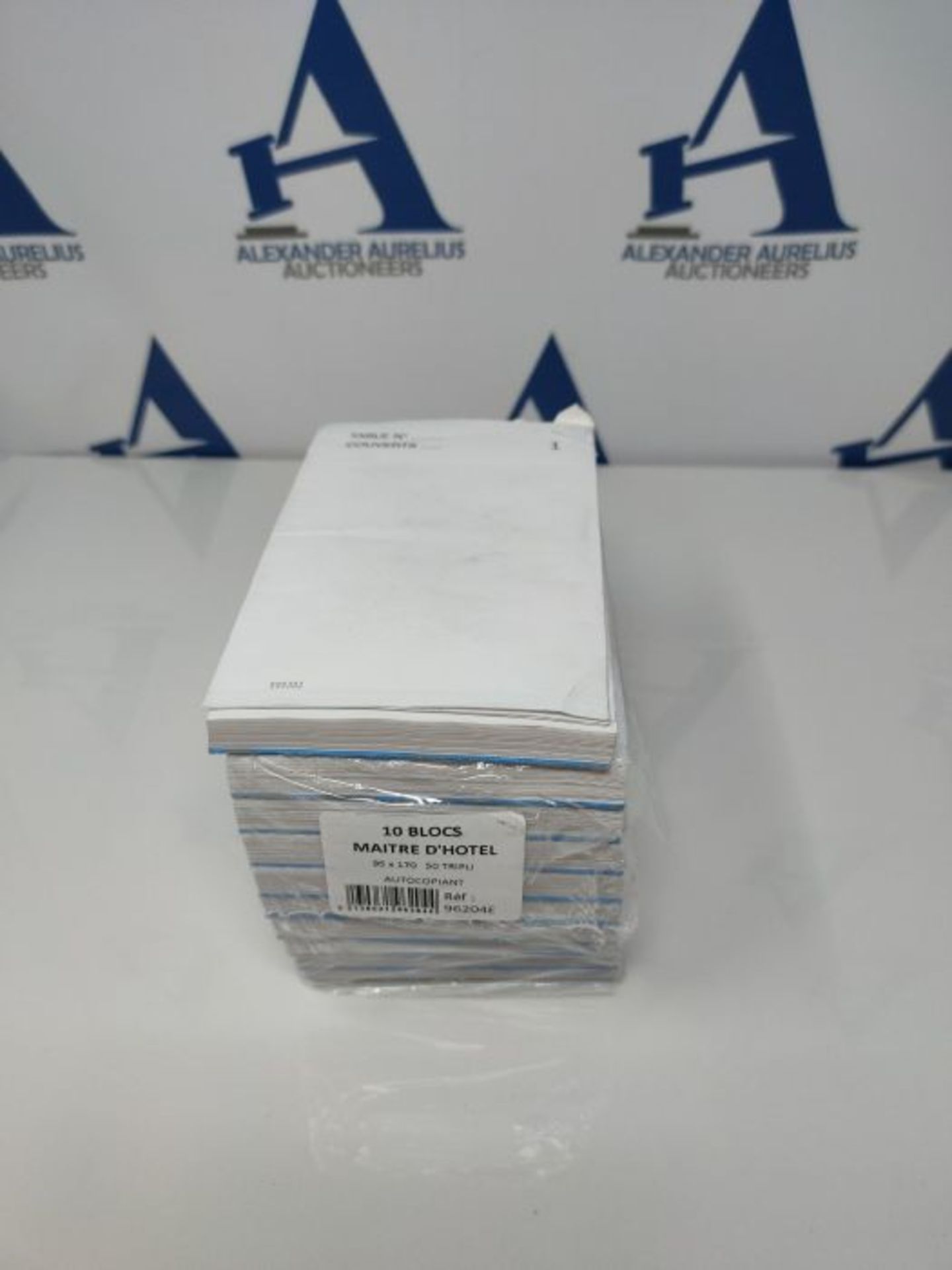 Exacompta - 96204E Package of 10 blocks MaitreHotel Numbered 95x170mm Paper Copying 50 - Image 4 of 4