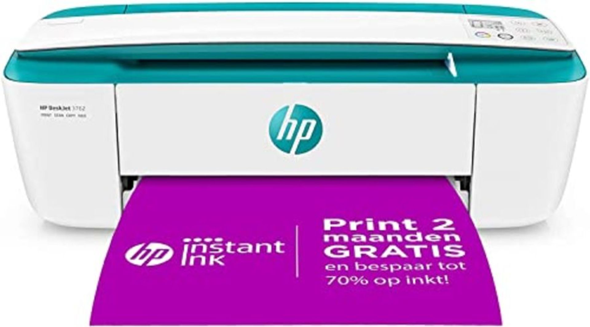 RRP £69.00 HP DeskJet 3762 T8X23B Stampante Fotografica Multifunzione A4, Stampa, HP Scroll Scan,