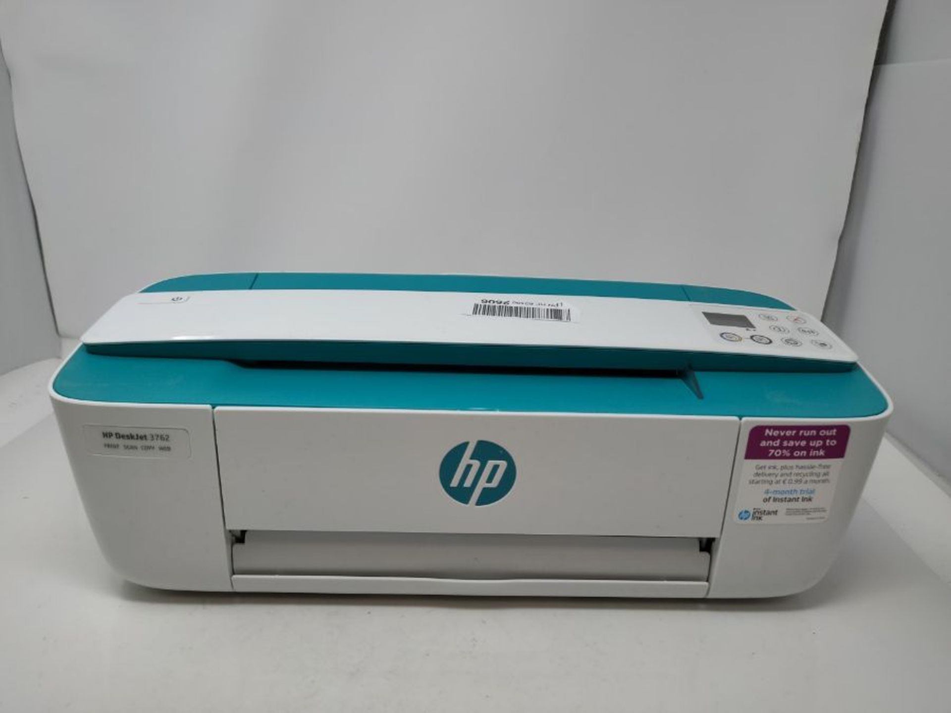 RRP £69.00 HP DeskJet 3762 T8X23B Stampante Fotografica Multifunzione A4, Stampa, HP Scroll Scan, - Image 2 of 4