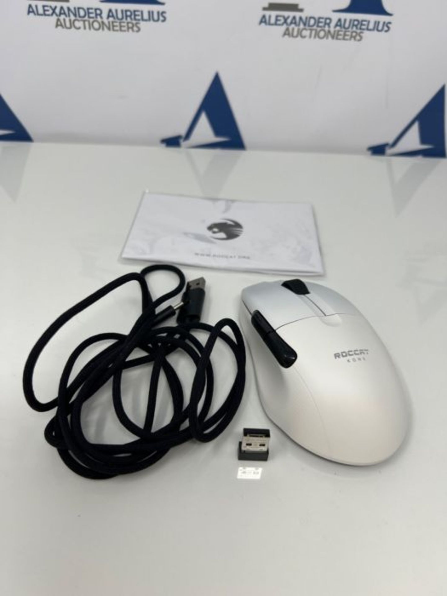 RRP £106.00 ROCCAT Kone Pro Air Ergonomic High Performance Wireless Gaming Mouse, White - Image 3 of 6