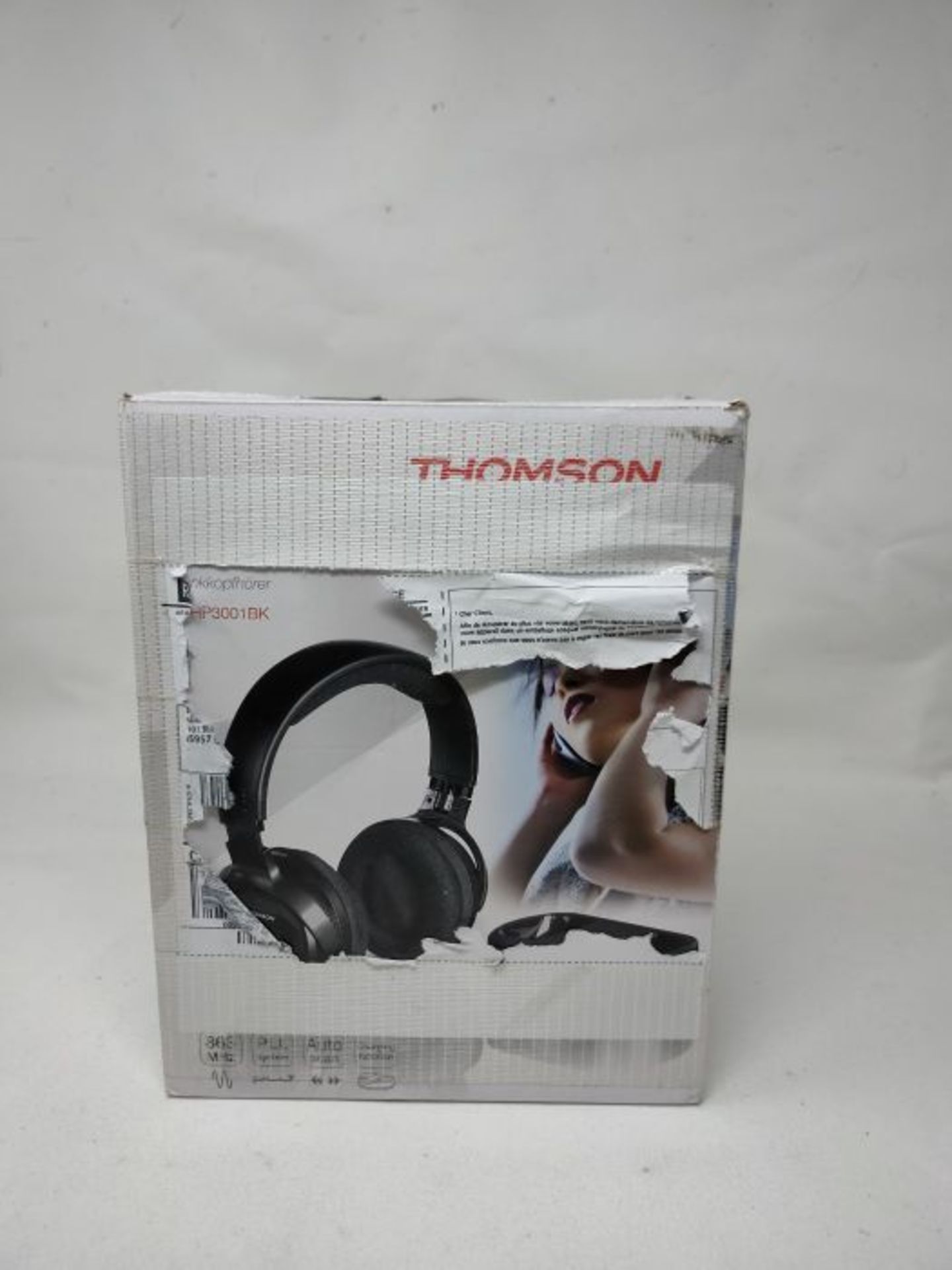 RRP £58.00 Thomson WHP 3001 Wireless Headphones for Portable Music Players 863 MHz, Black - Image 5 of 6