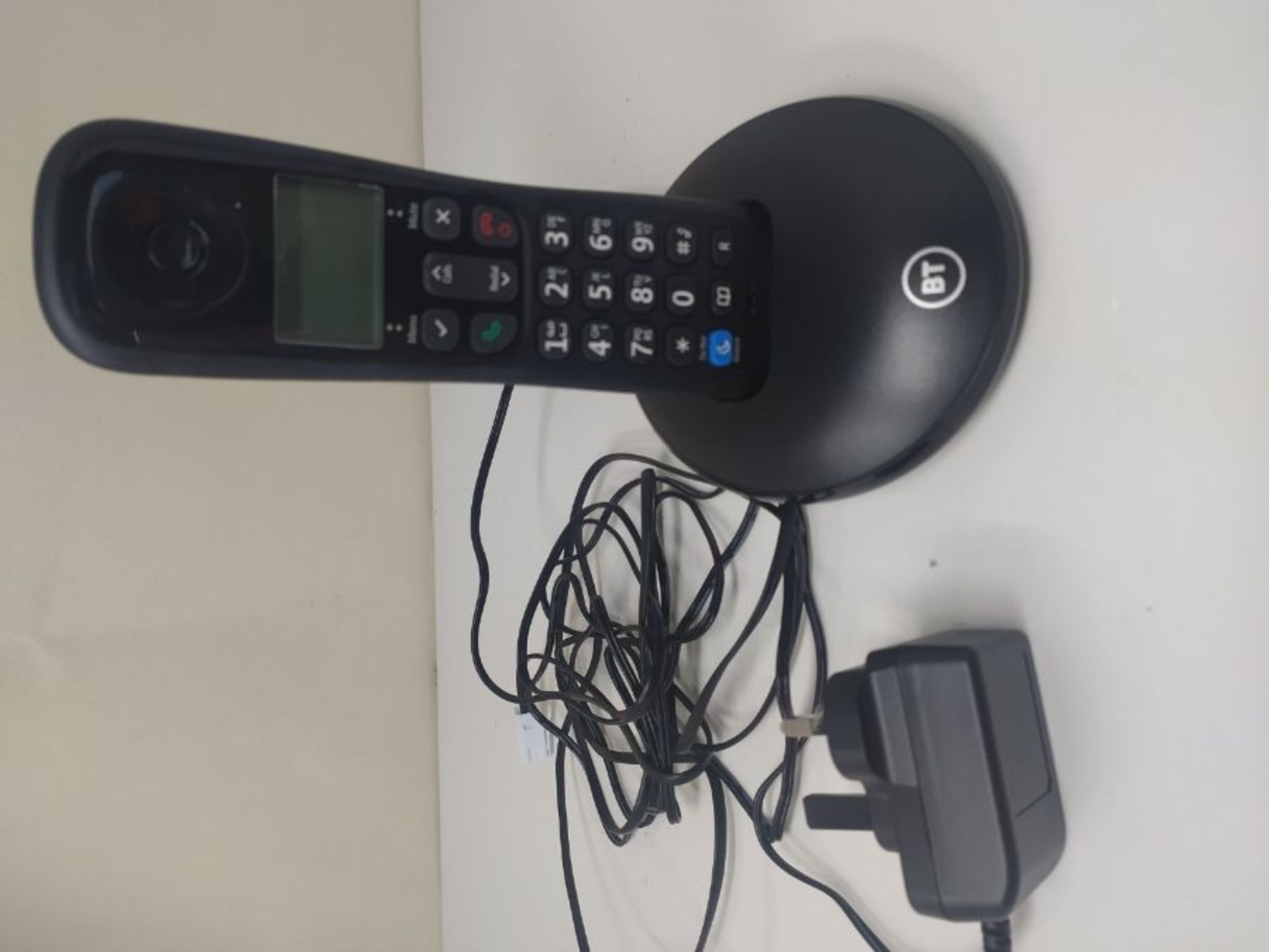 BT Everyday Cordless Home Phone with Basic Call Blocking, Single Handset Pack, Black - Image 2 of 4