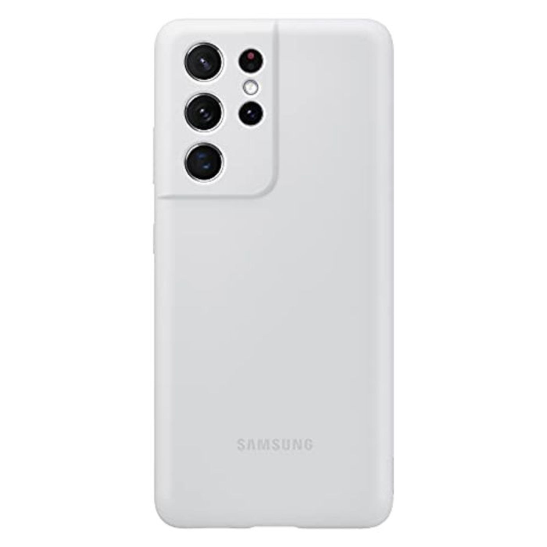 Samsung Galaxy S21 Ultra 5G Silicone Cover Light Gray - 6.8 inches - Image 3 of 4