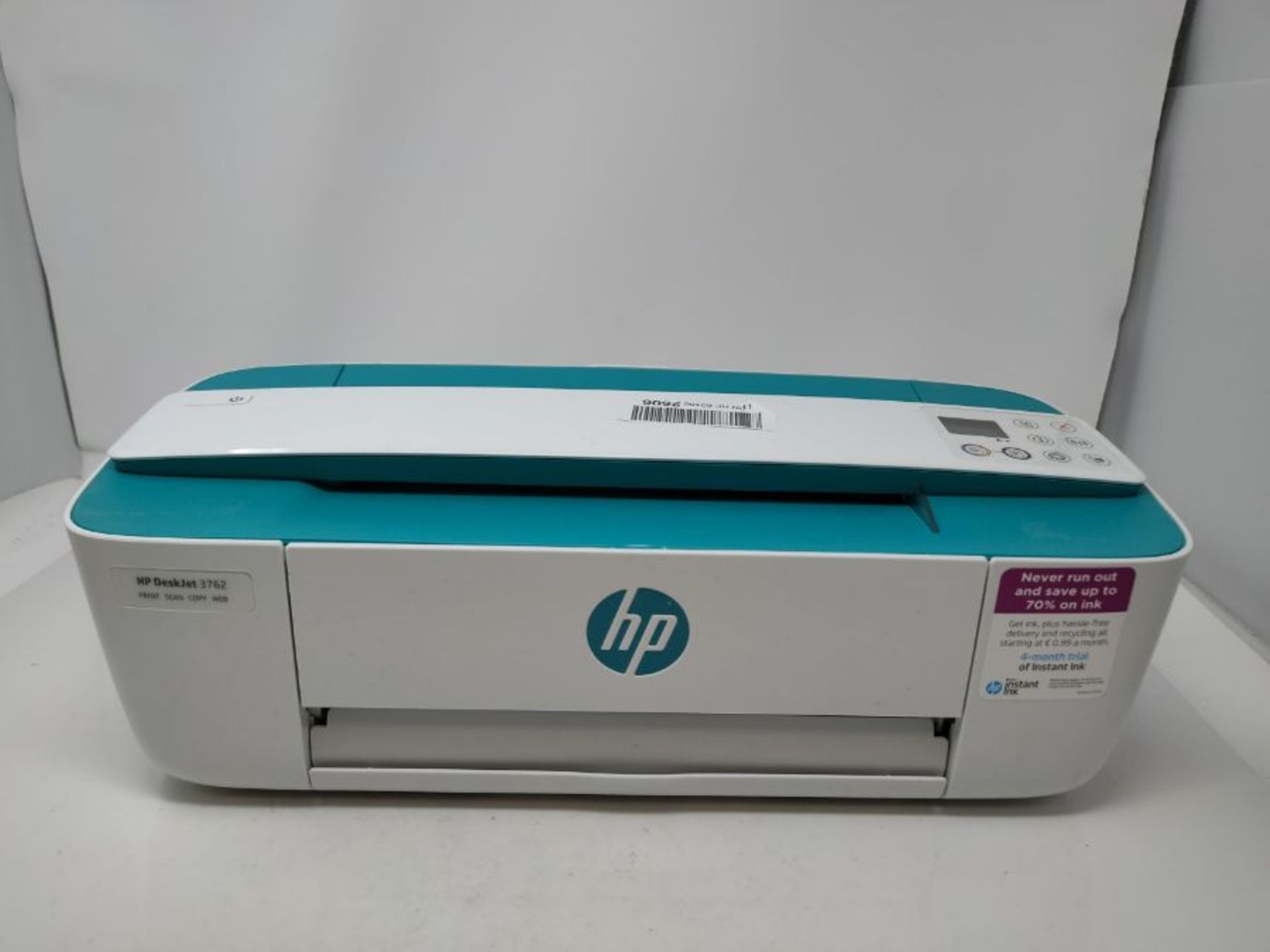 RRP £69.00 HP DeskJet 3762 T8X23B Stampante Fotografica Multifunzione A4, Stampa, HP Scroll Scan, - Image 4 of 4