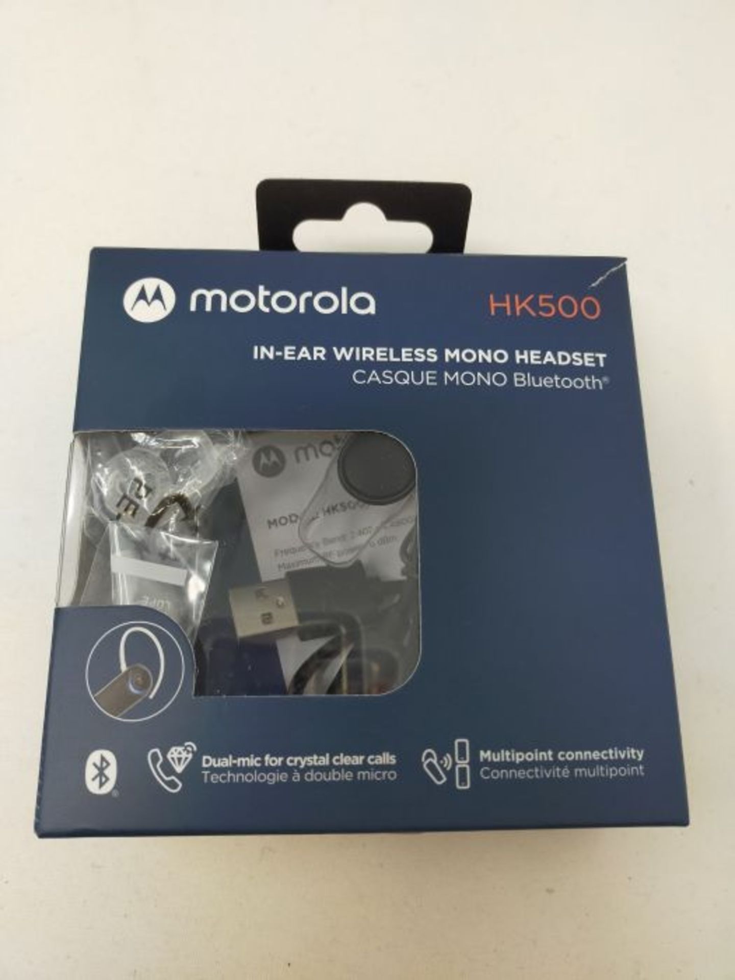 RRP £58.00 Motorola Sound HK500 - Kabelloses In-Ear-Mono-Headset | 7 Stunden Spielzeit | Smart To - Image 2 of 3