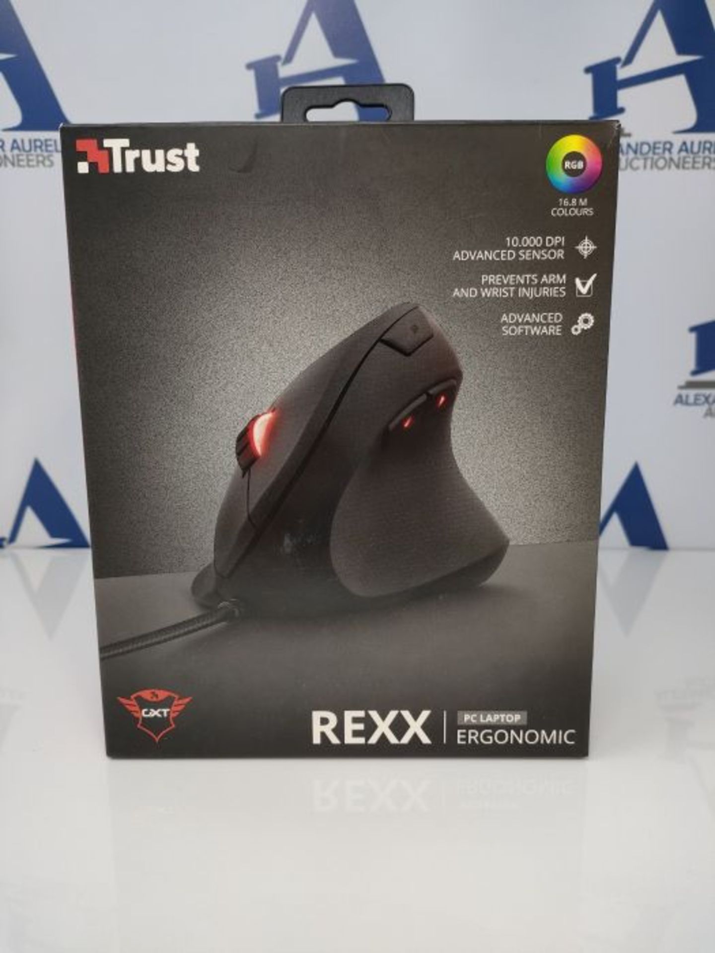 Trust Gaming GXT 144 Rexx Souris Gamer de Jeu, Verticale, Ergonomique 250 - 10.000 DPI - Image 2 of 3