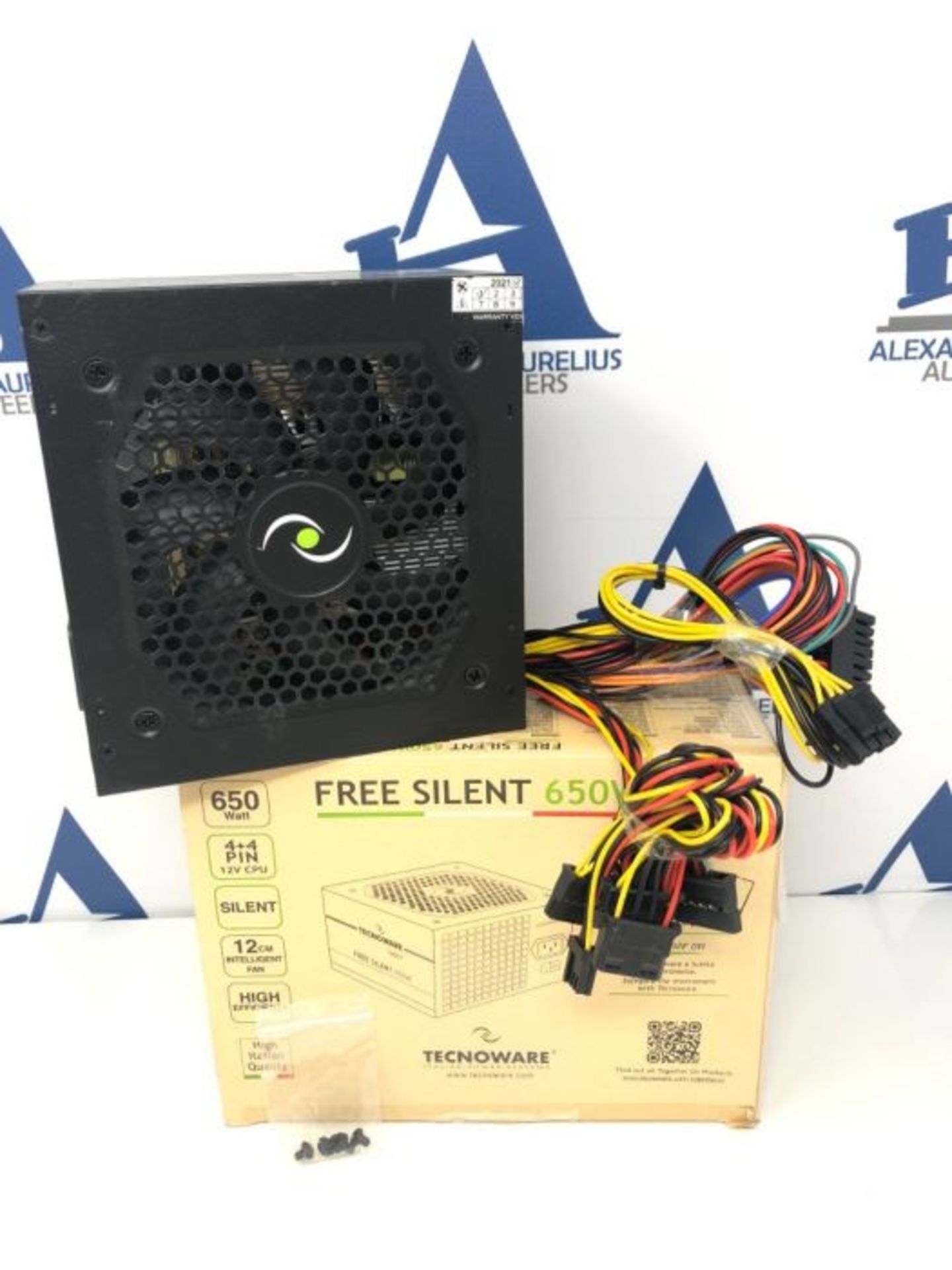 Tecnoware ATX 650 W Power Supply for PC - Silent 12 cm Fan - Connectors 3 x SATA, 1 x - Image 2 of 3