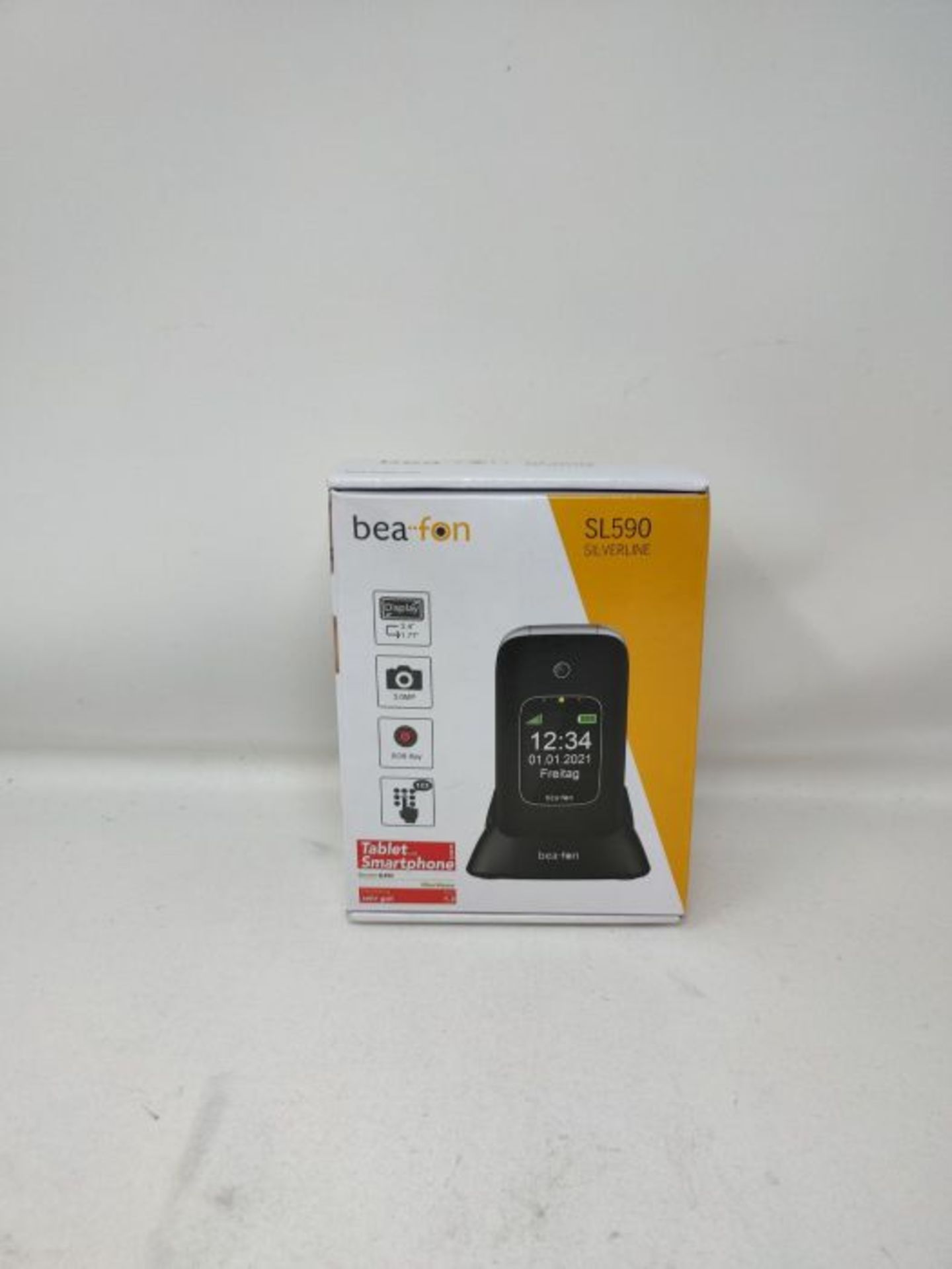 RRP £52.00 Beafon Handy im Klappdesign "SL590" (Bluetooth, Freisprechfunktion) Schwarz - Image 2 of 3