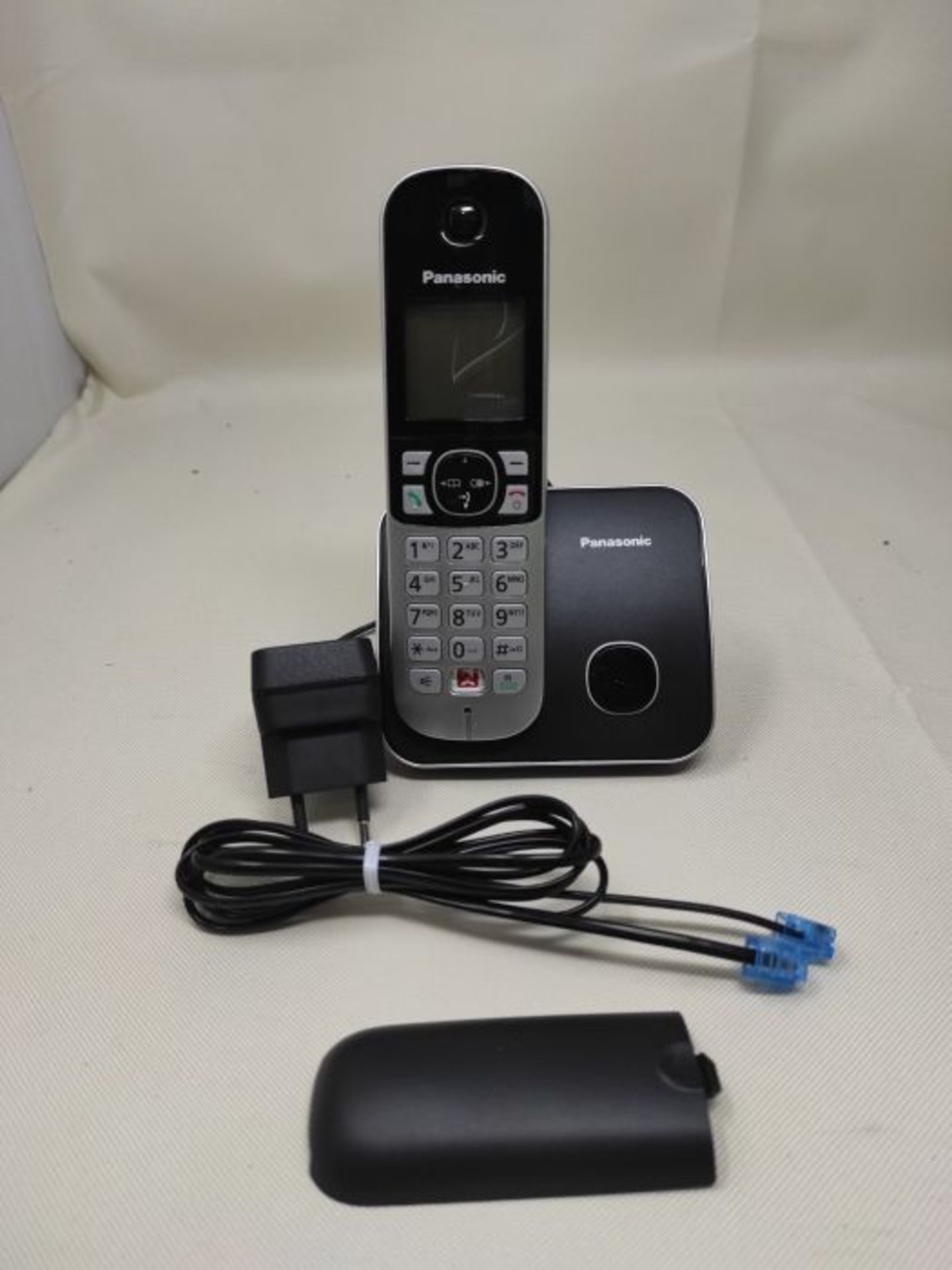 Panasonic KX-TG6851JTB Telefono Cordless DECT, Schermo LCD da 1.8", Base Design Sottil - Image 2 of 2