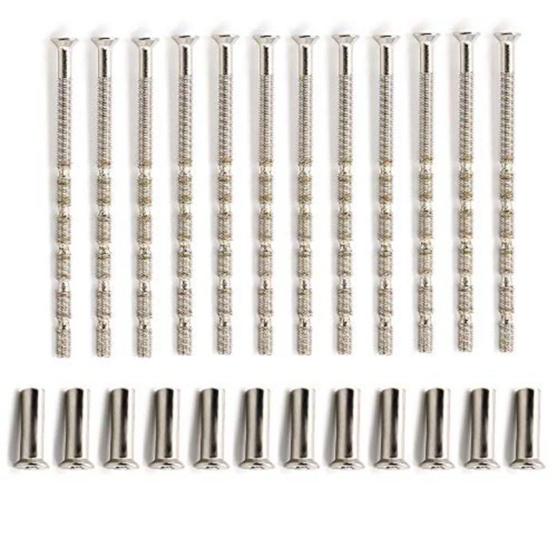 [INCOMPLETE] Skystuff 24Pcs M3 Door Handle Screws Nickel Plated Screw Connecting Sleev - Image 4 of 6