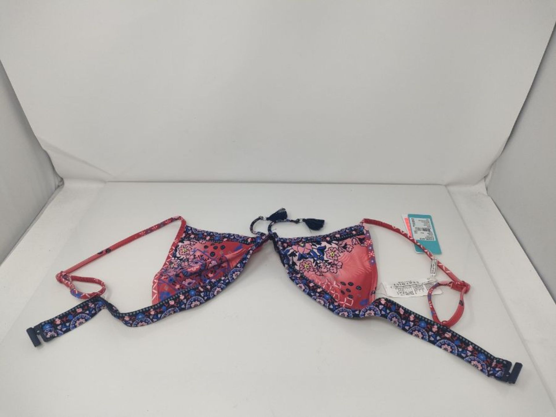 Seafolly Women's Free Spirit Fixed Tri Bra Bikini Top, (Chilli Chilli), 34B (Size: 12) - Image 5 of 6