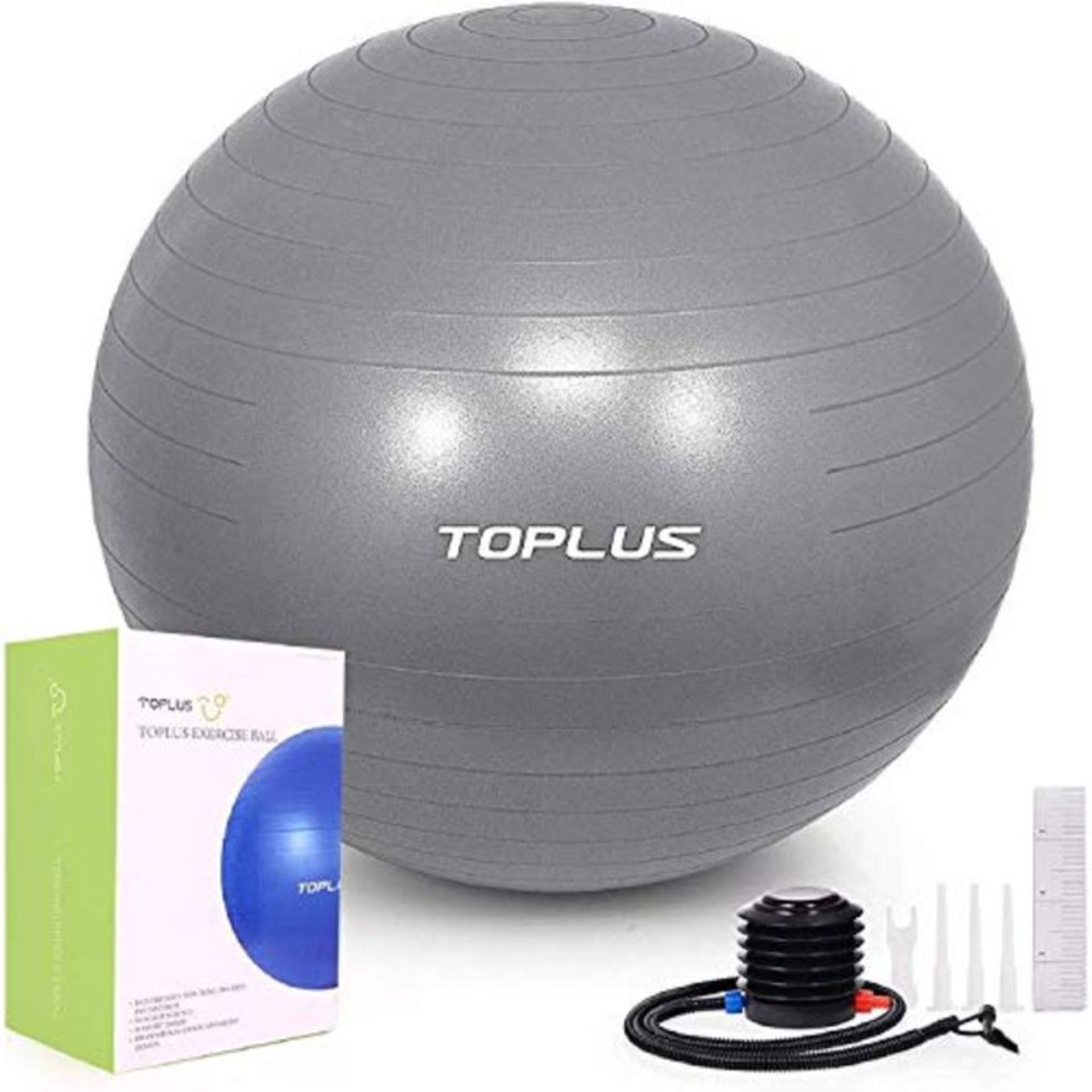 TOPLUS Exercise Ball Extra Thick Yoga Ball Chair, Anti-Berst Stability Ball for Heavy - Image 3 of 4