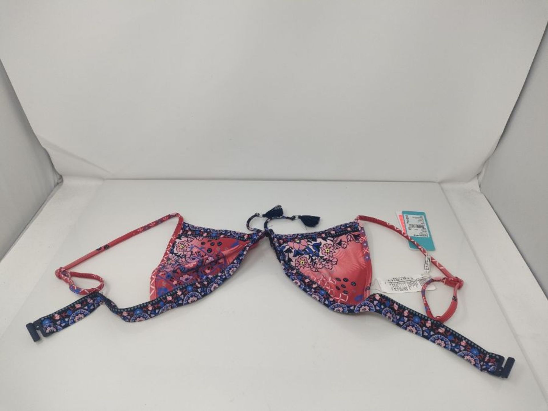 Seafolly Women's Free Spirit Fixed Tri Bra Bikini Top, (Chilli Chilli), 34B (Size: 12) - Image 2 of 6