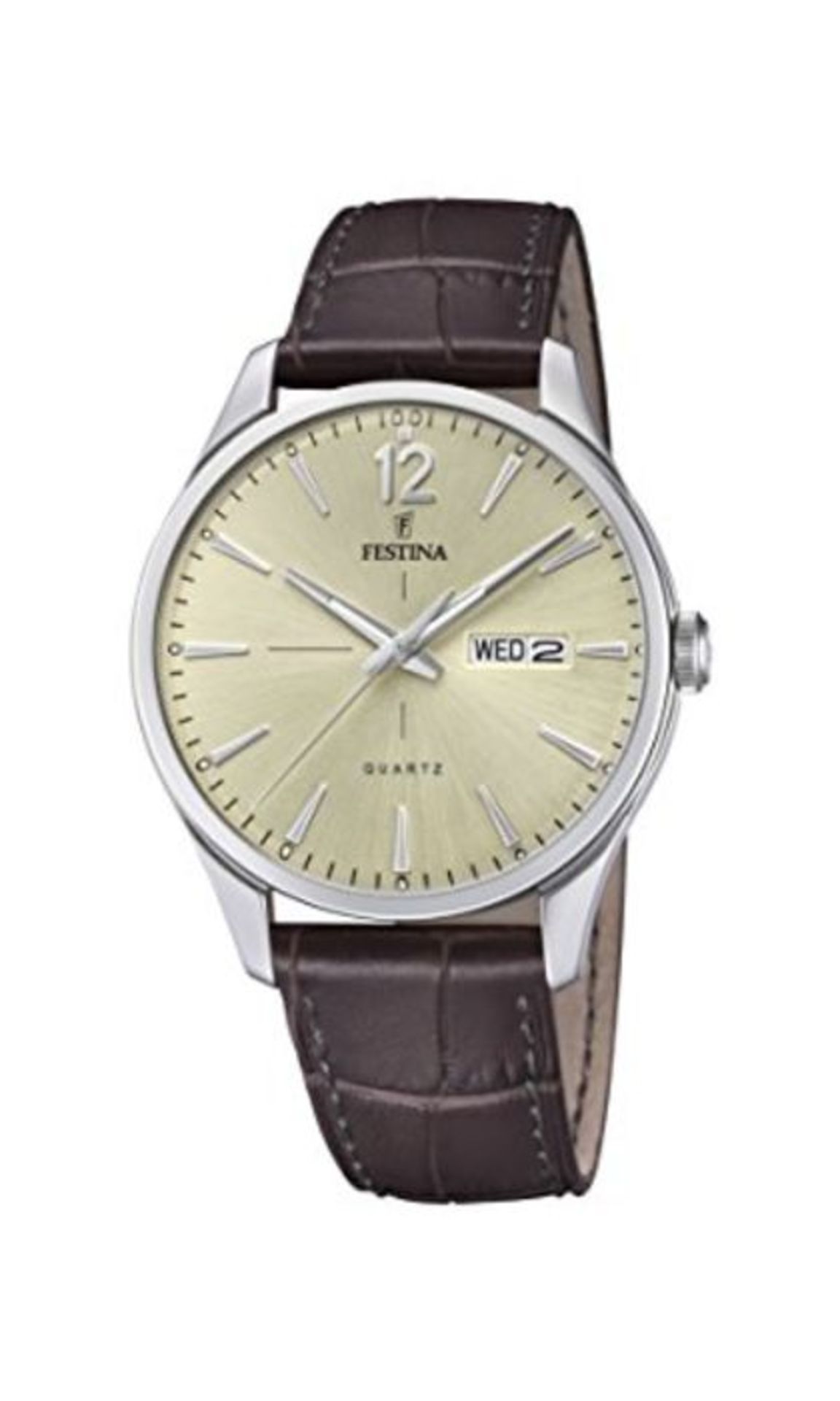 RRP £69.00 Festina Orologio Analogico Quarzo Uomo con Cinturino in Pelle F20205-1 - Image 4 of 6