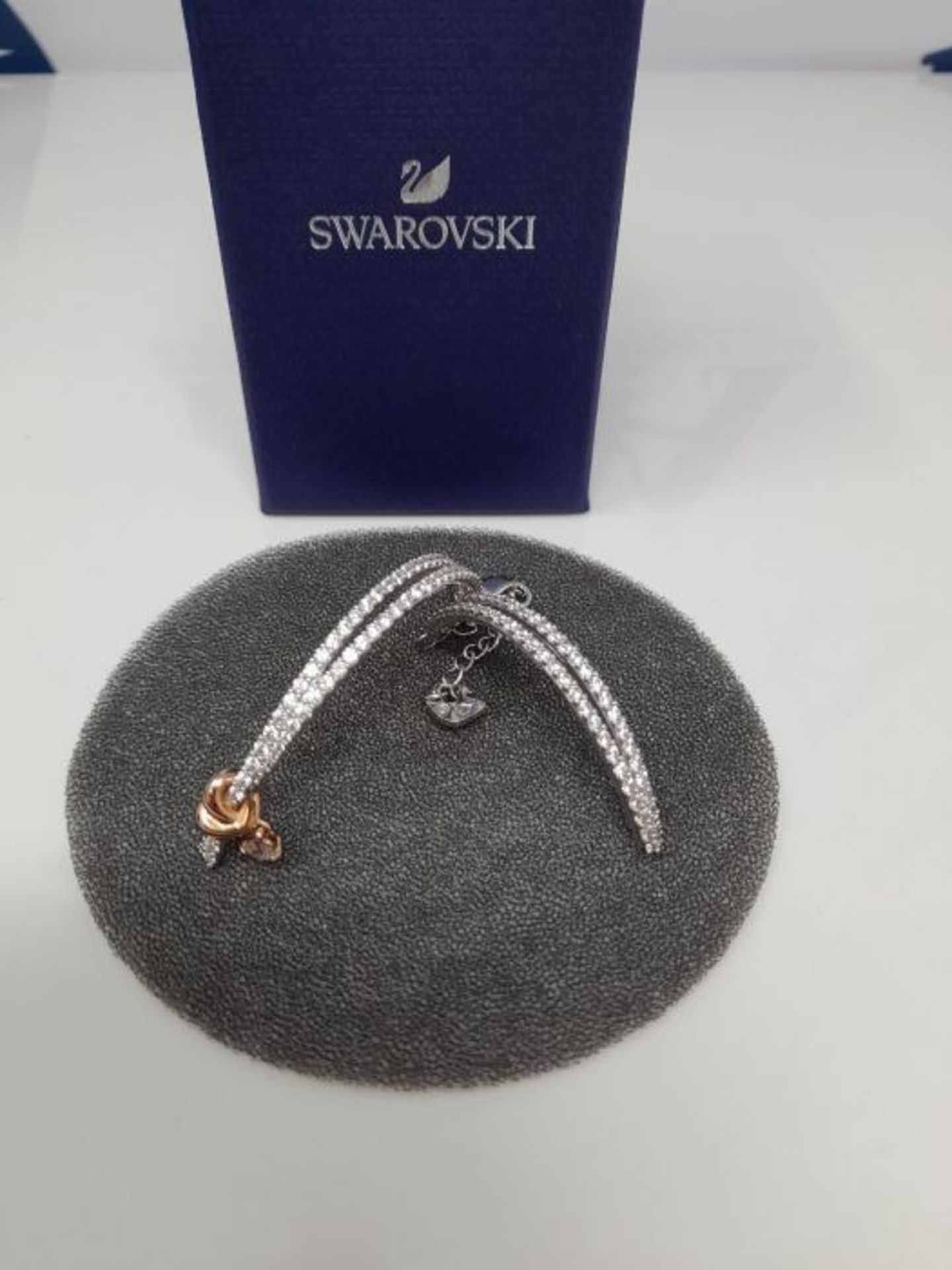 RRP £85.00 [CRACKED] Swarovski Lifelong Heart Armreif, Eleganter Damenarmreif im Metallmix mit Fu - Image 6 of 6