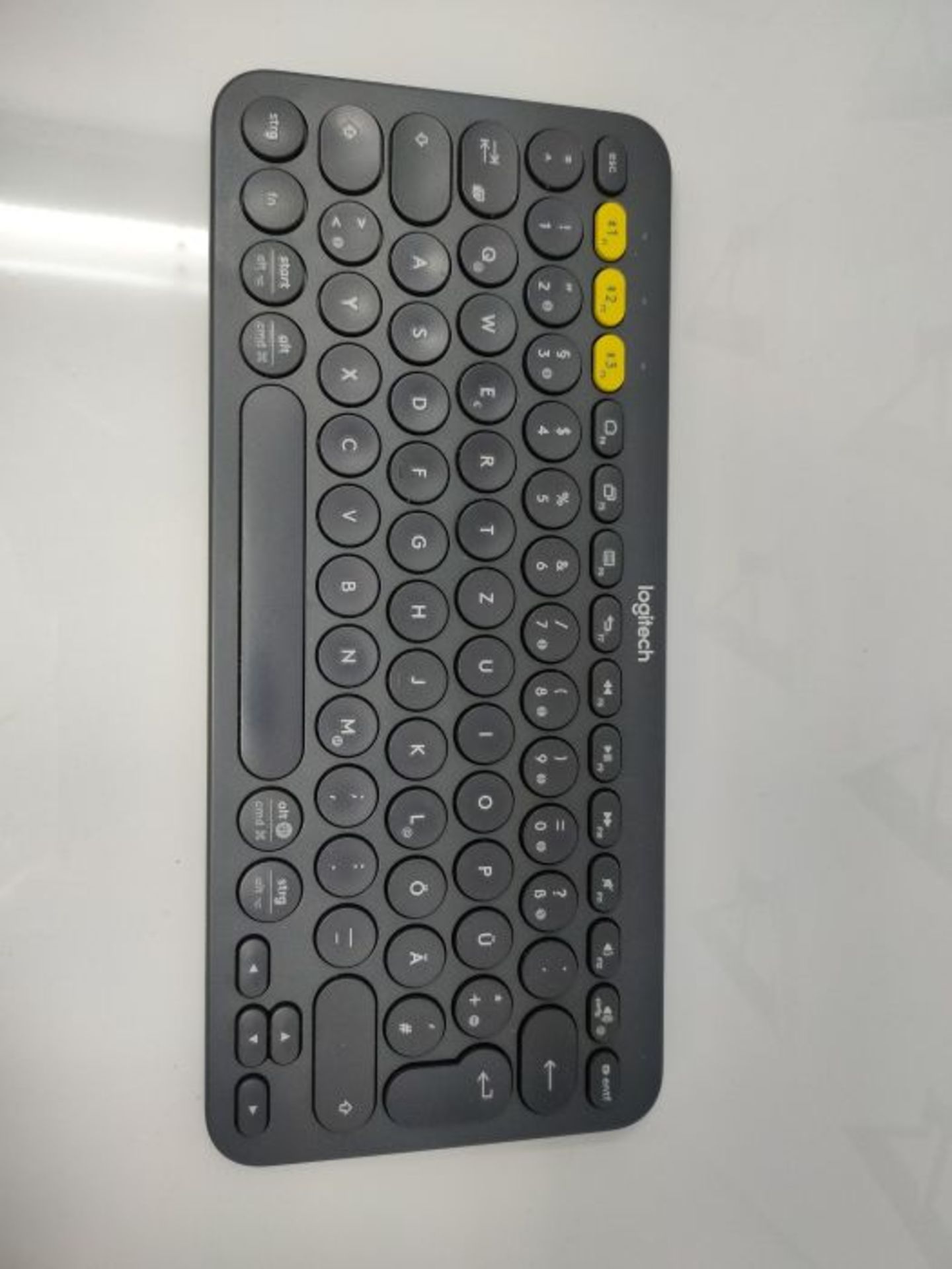 Logitech K380 Wireless Multi-Device Keyboard, QWERTZ German Layout - Black - Image 3 of 3