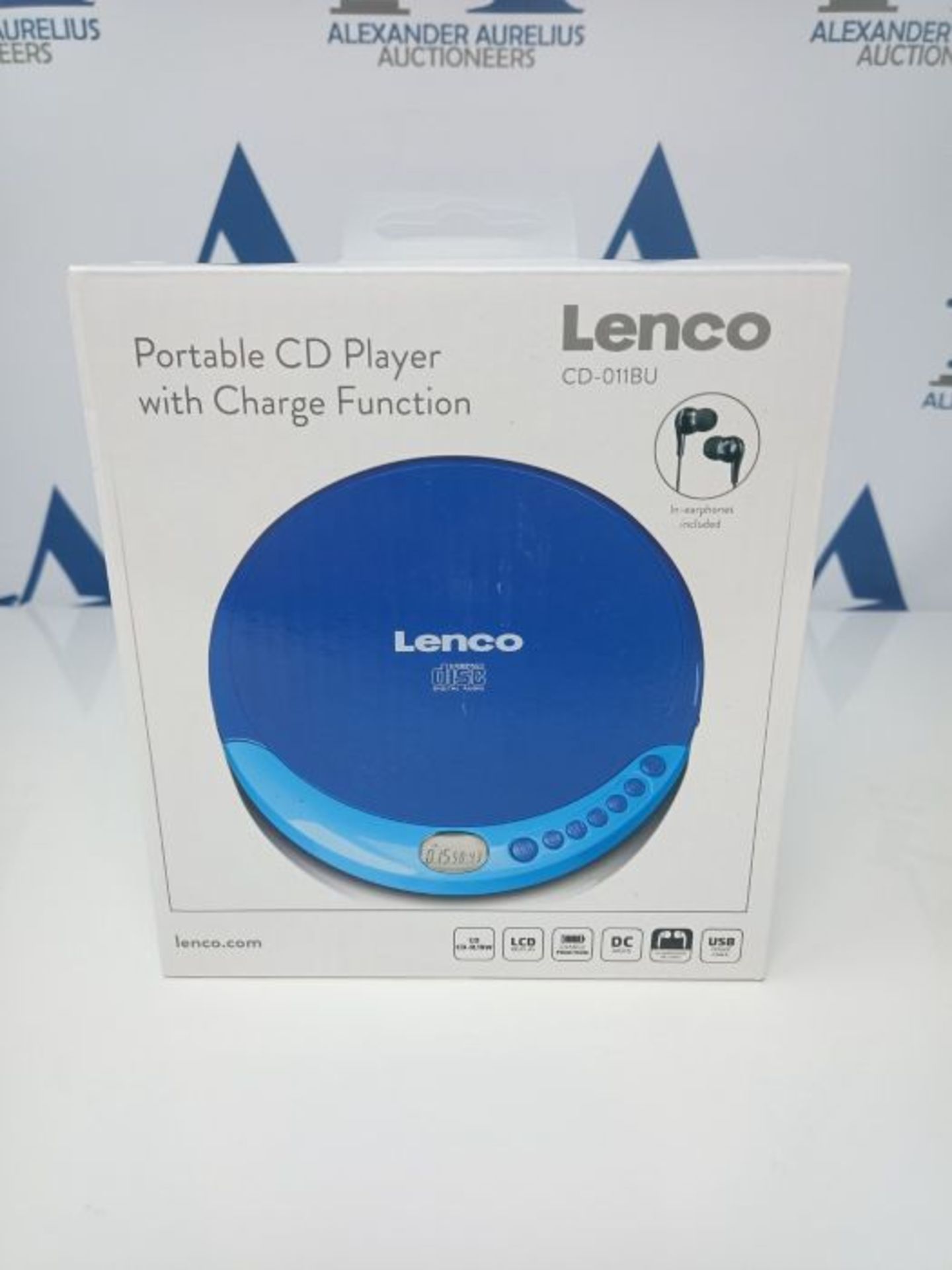 Lenco CD-011 - Tragbarer CD-Player Walkman - Diskman - CD Walkman - Mit KopfhÃ¶rern - Image 2 of 3