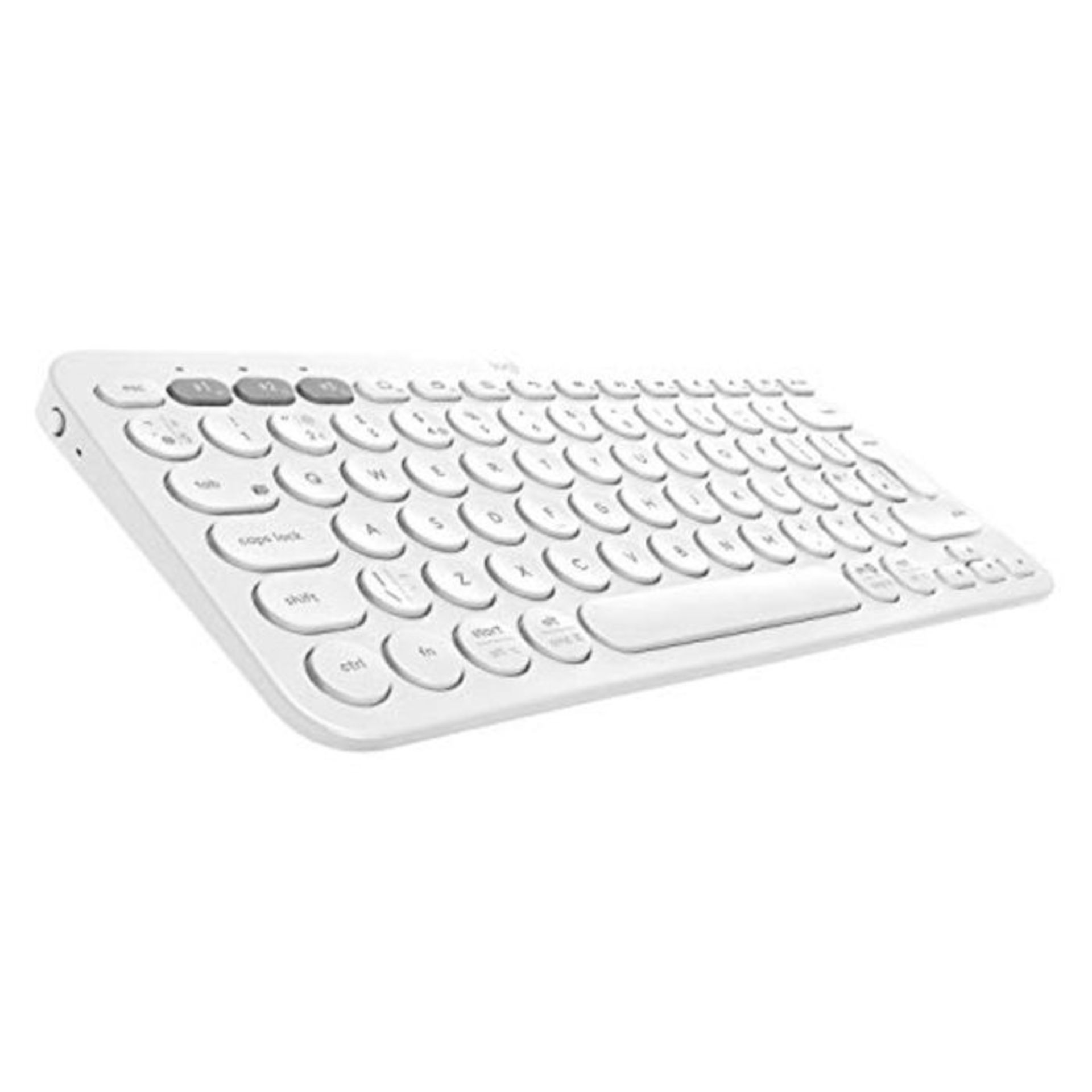 Logitech K380 Multi-Device Bluetooth Keyboard, QWERTZ German Layout - White