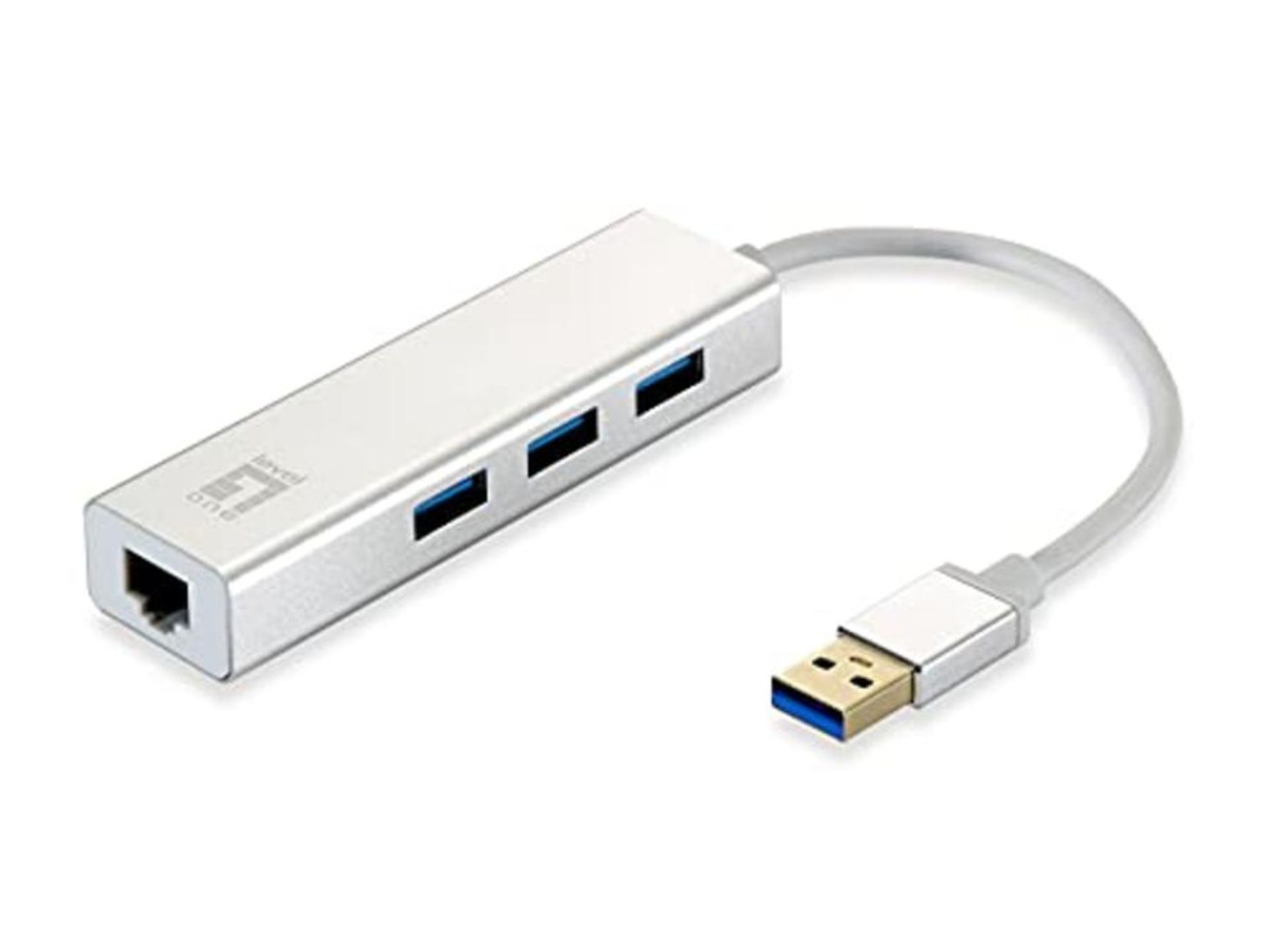 LevelOne USB Hub 3-Port Wake-on-LAN USB-0503 V 3 Network Adapter