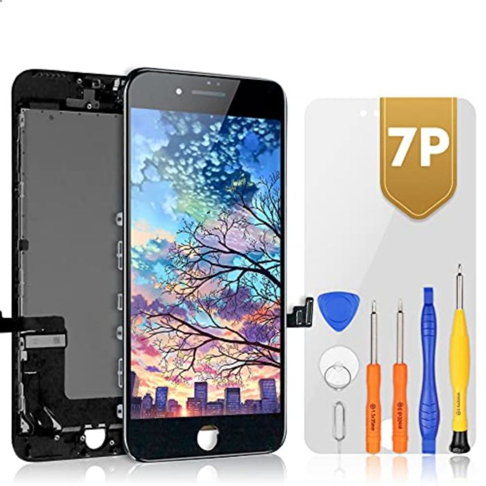 bokman for iPhone 7 Plus Black Screen Replacement Parts Display Assembly Front Panel