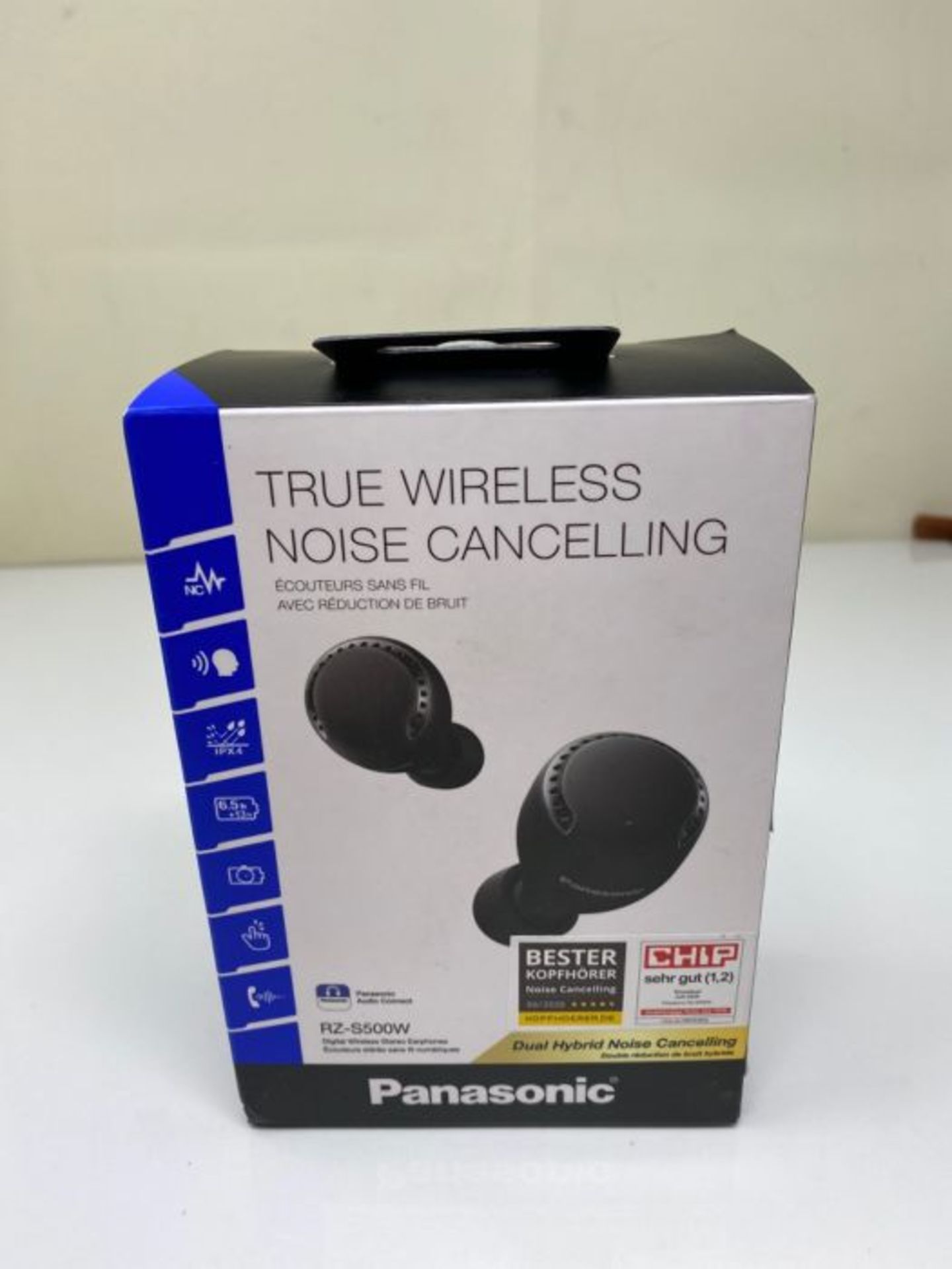 RRP £92.00 Panasonic RZ-S500WE-K True Wireless Earbuds with Dual Hybrid Noise Cancelling, Alexa B - Image 2 of 3