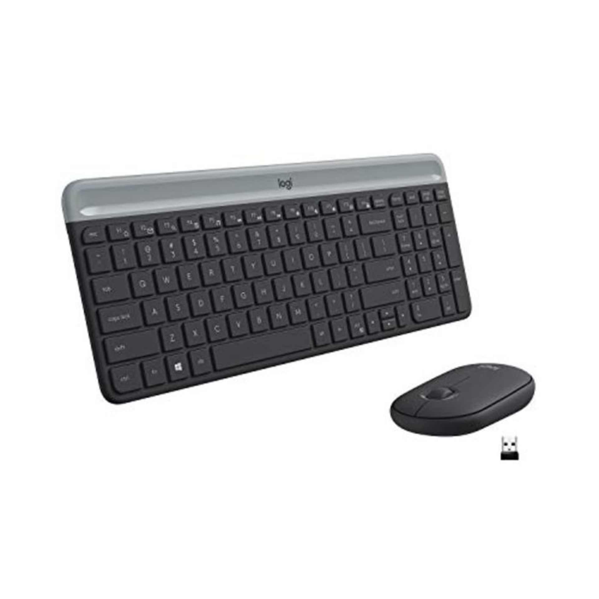Logitech MK470 Kit Mouse e Tastiera Wireless per Windows, Ricevitore USB 2.4 GHz, â?