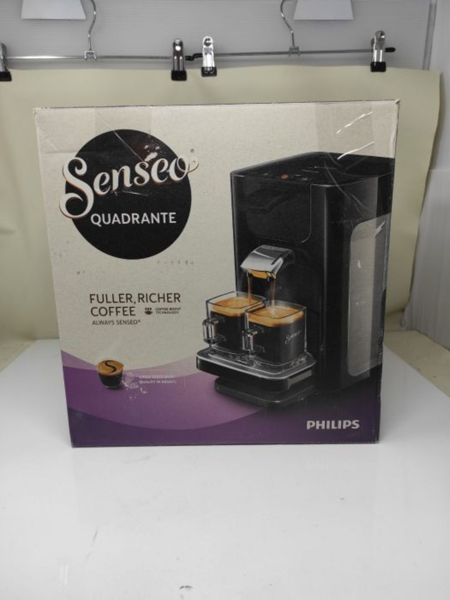 RRP £85.00 Senseo Quadrante hd7865/60 Coffee Machine in Capsules 1.2L 8 Cups Black - Coffee ( - Image 2 of 3