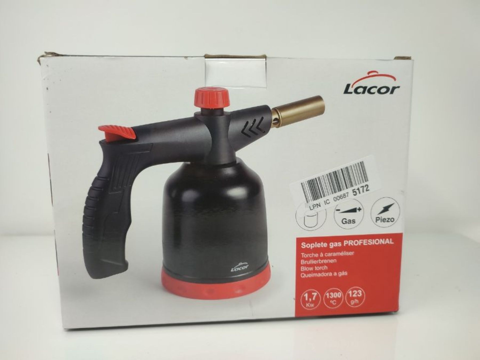 RRP £85.00 Lacor 68968 Plastic Gas Torch - Image 2 of 3