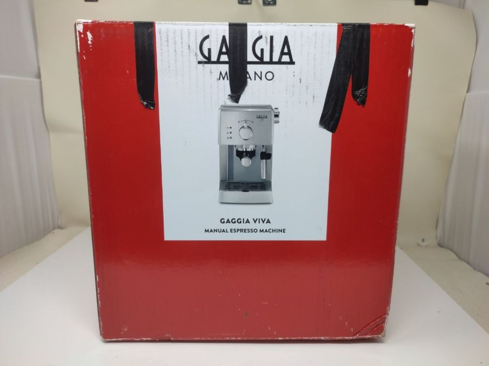 RRP £65.00 Gaggia RI8433/11 Viva Style Macchina da Caffè Espresso Manuale, per Macinato e Cialde