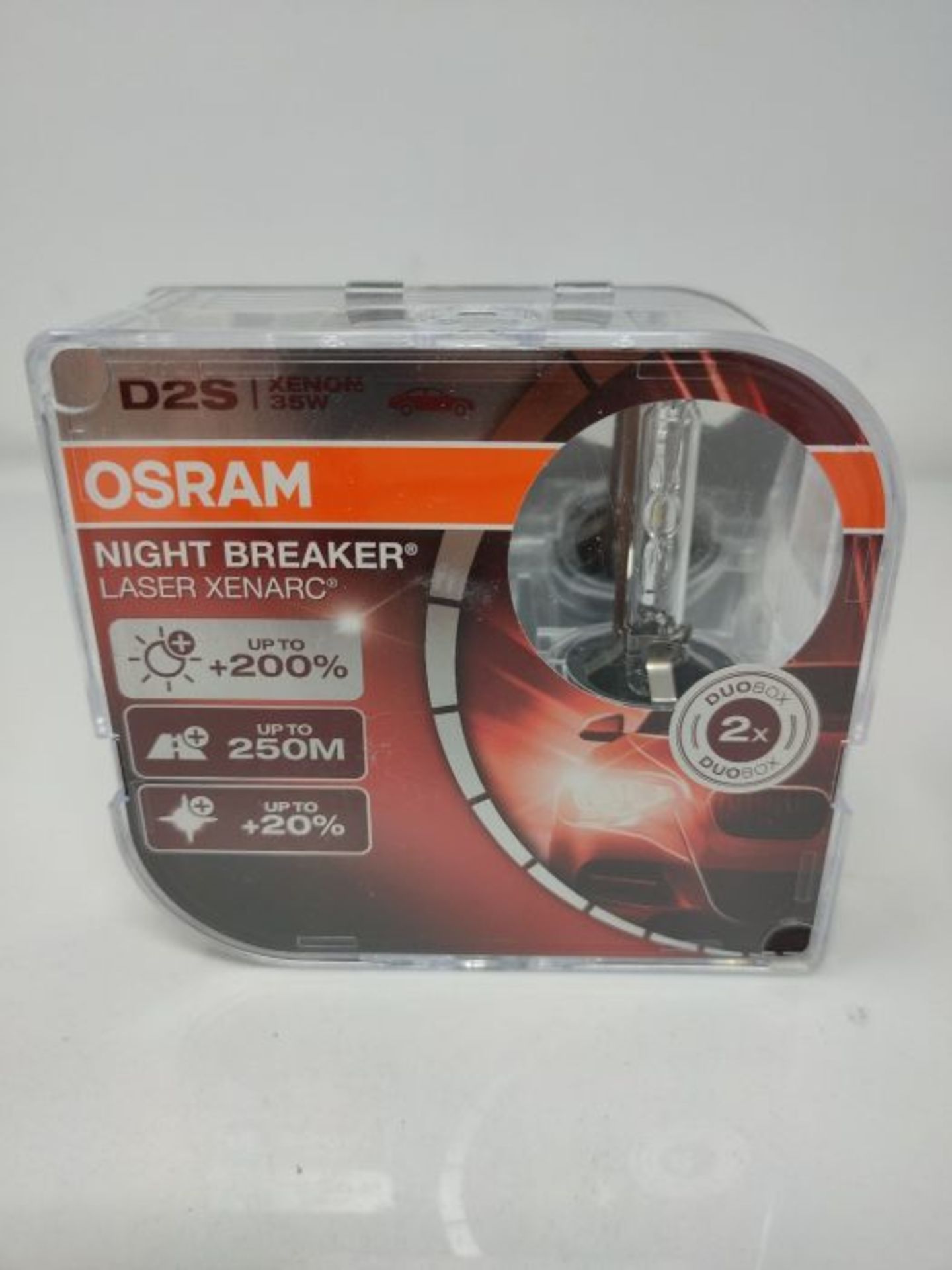 RRP £82.00 Osram Xenarc Night Breaker Laser D2S, +200 % mehr Helligkeit, HID Xenon-Scheinwerferla - Image 2 of 3